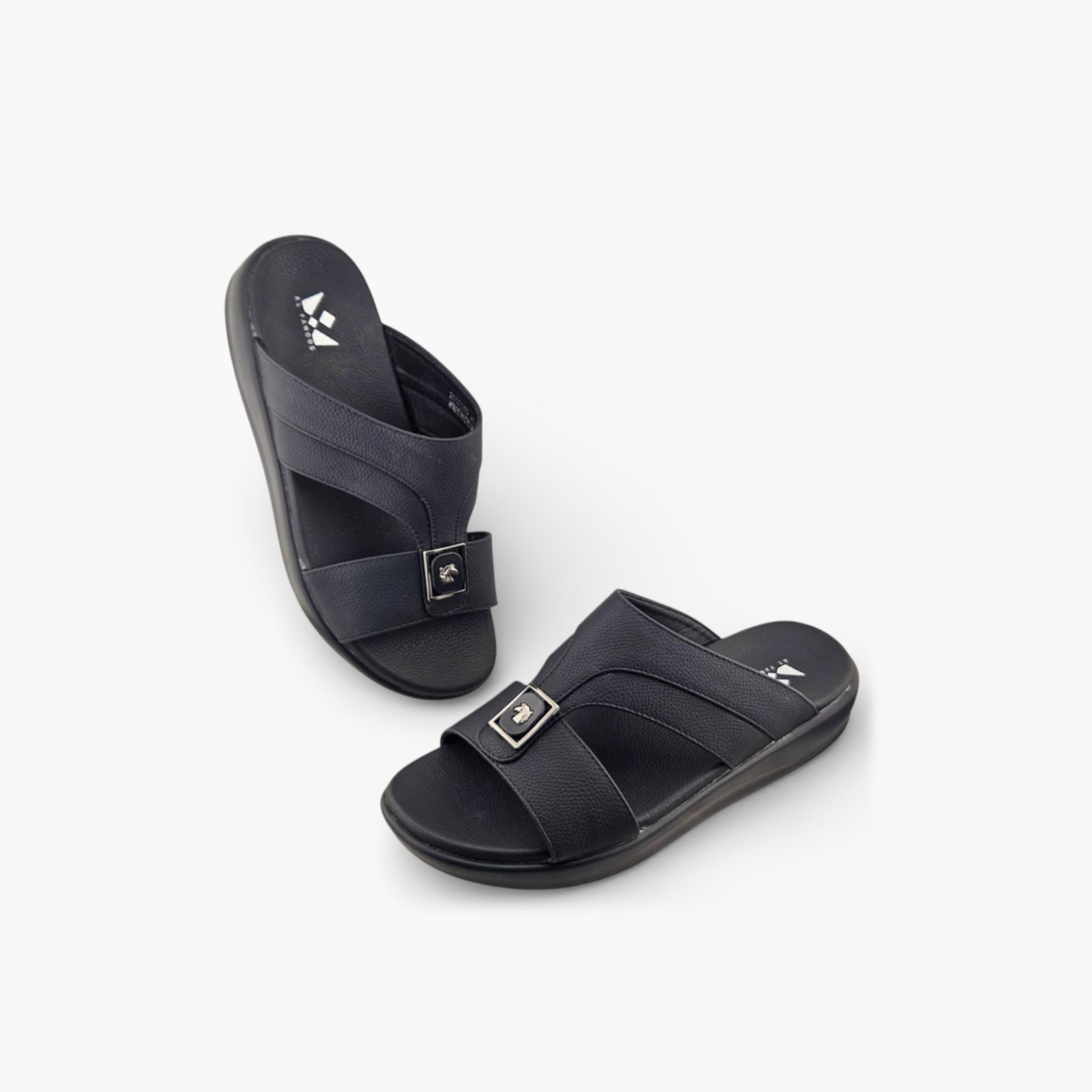 Al Fanoos Men's Slip On Pure Prestige Arabic Sandals | 2602803-men-shoes-sandals-image-3
