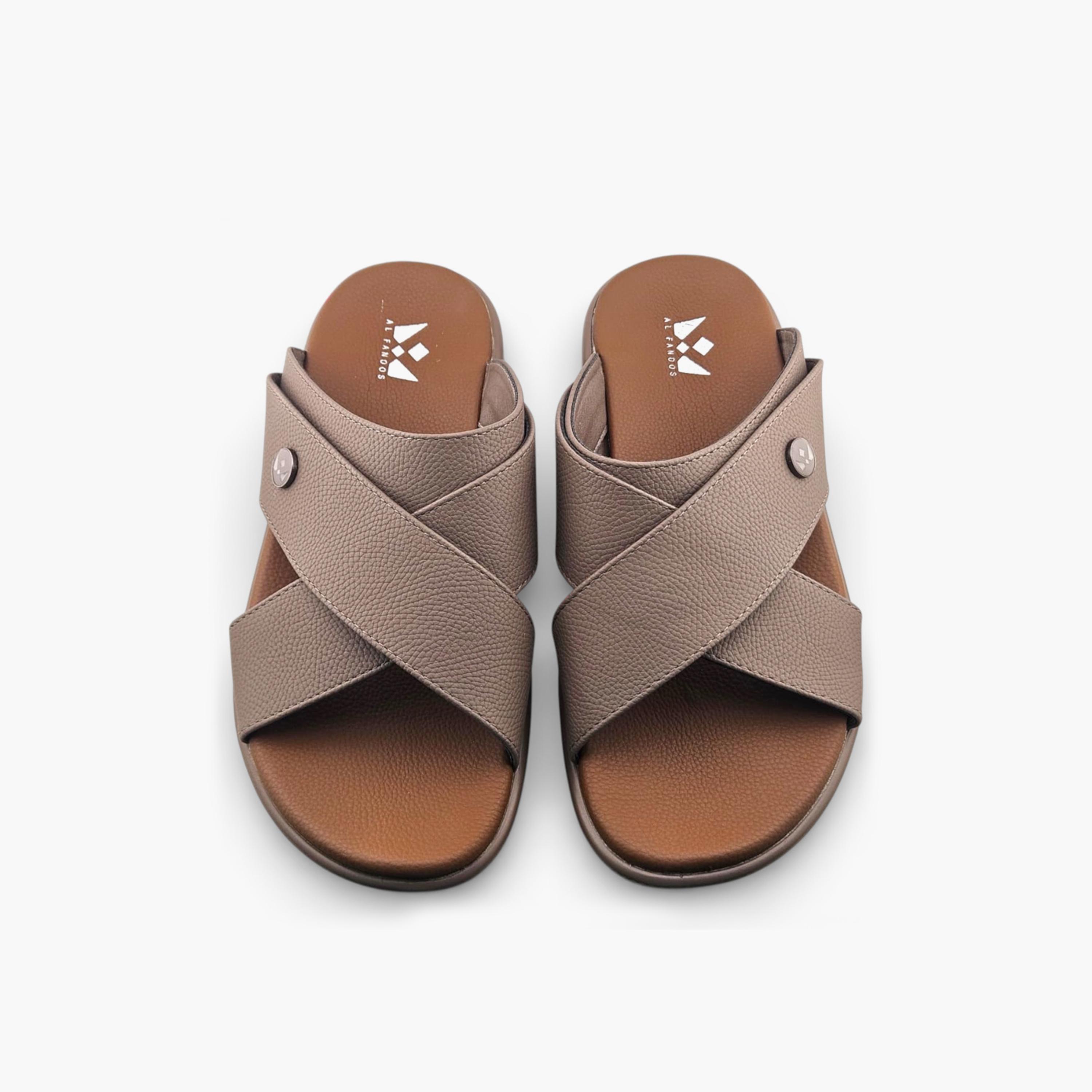 صندل عربي رجالي من ألفانوس بدون رباط – فخامة خالصة | 2602805-men-shoes-sandals-image-4