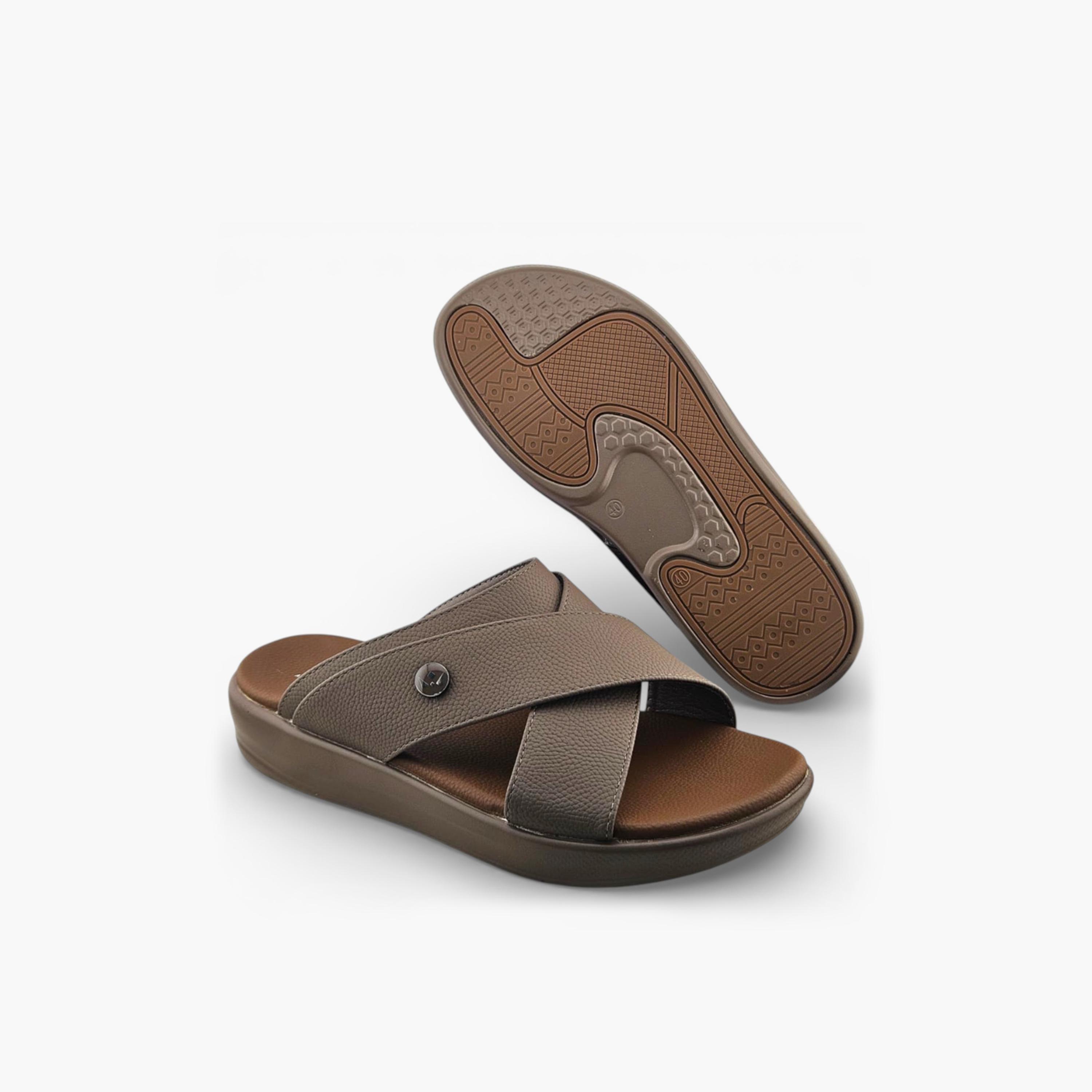 صندل عربي رجالي من ألفانوس بدون رباط – فخامة خالصة | 2602805-men-shoes-sandals-image-5