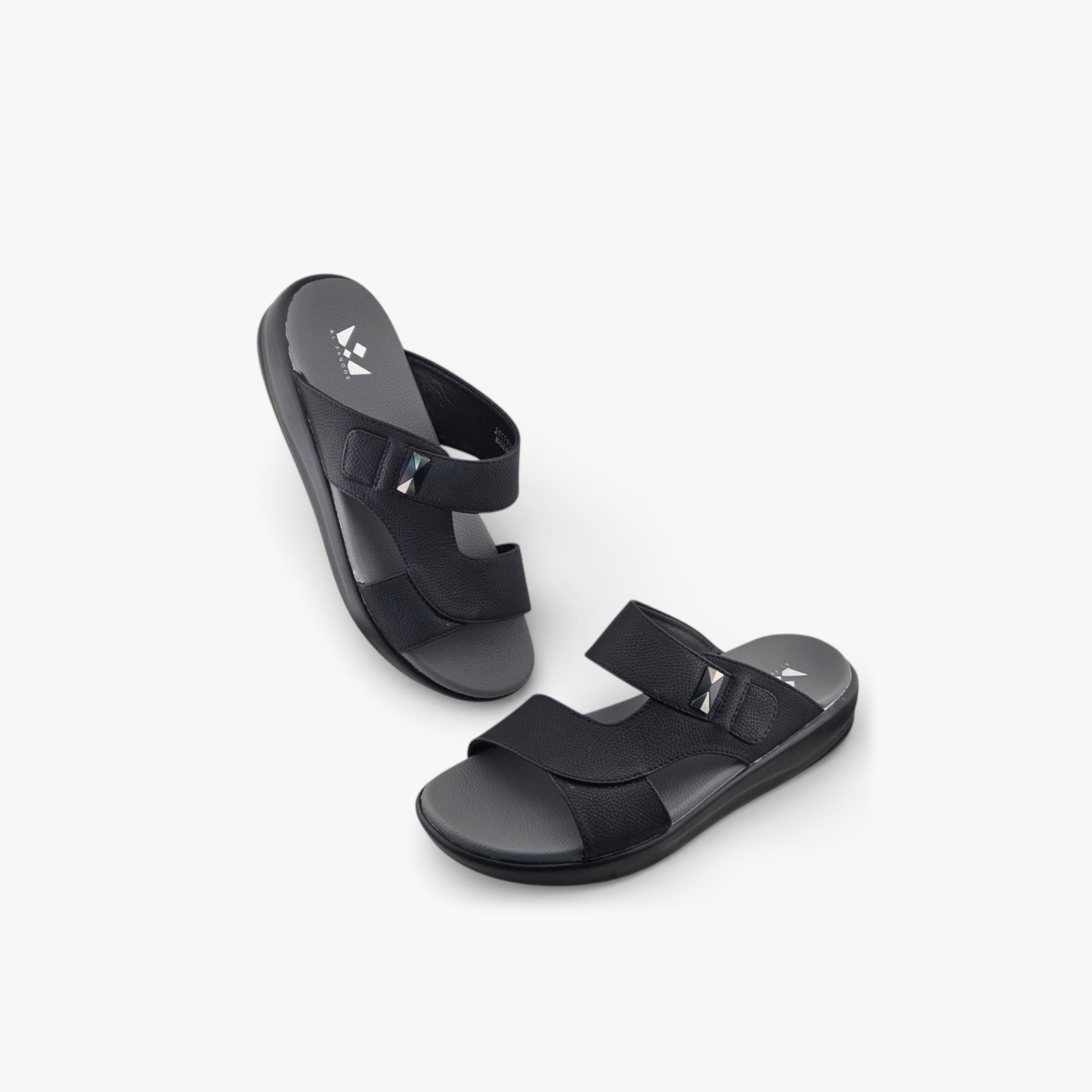 Al Fanoos Men's Slip On Pure Prestige Arabic Sandals | 2602806-men-shoes-sandals-image-3