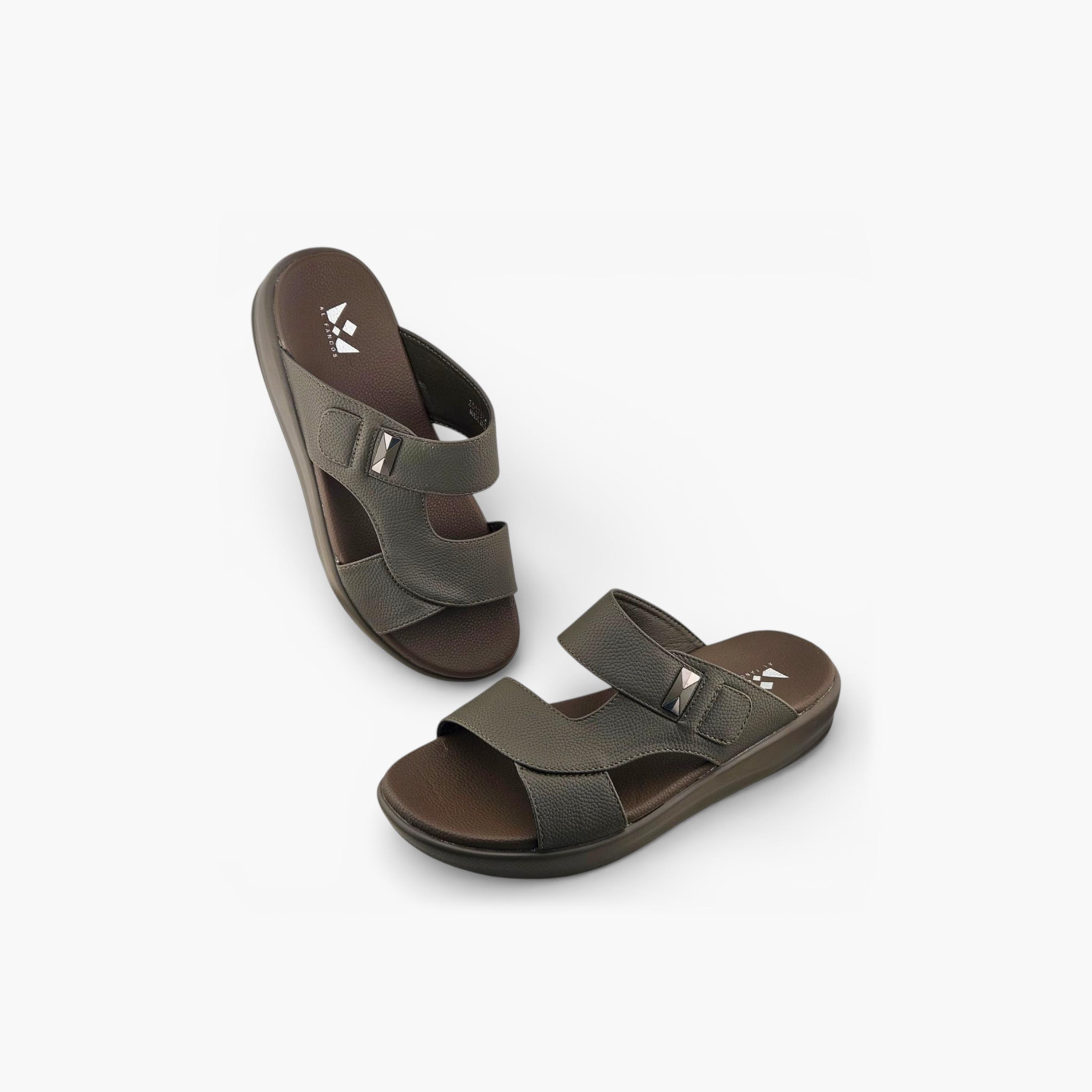 Al Fanoos Men's Slip On Pure Prestige Arabic Sandals | 2602806-men-shoes-sandals-image-4