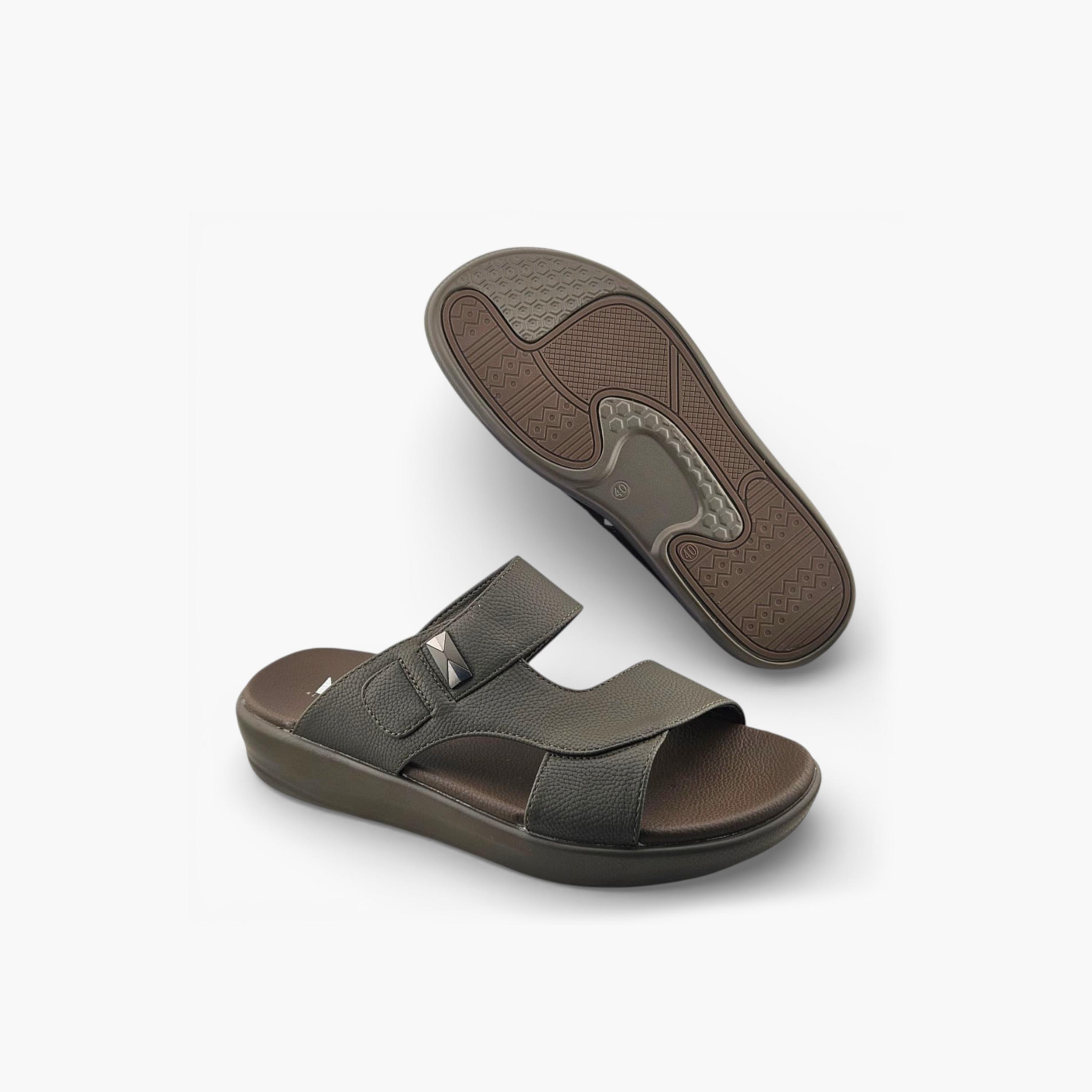 Al Fanoos Men's Slip On Pure Prestige Arabic Sandals | 2602806-men-shoes-sandals-image-6