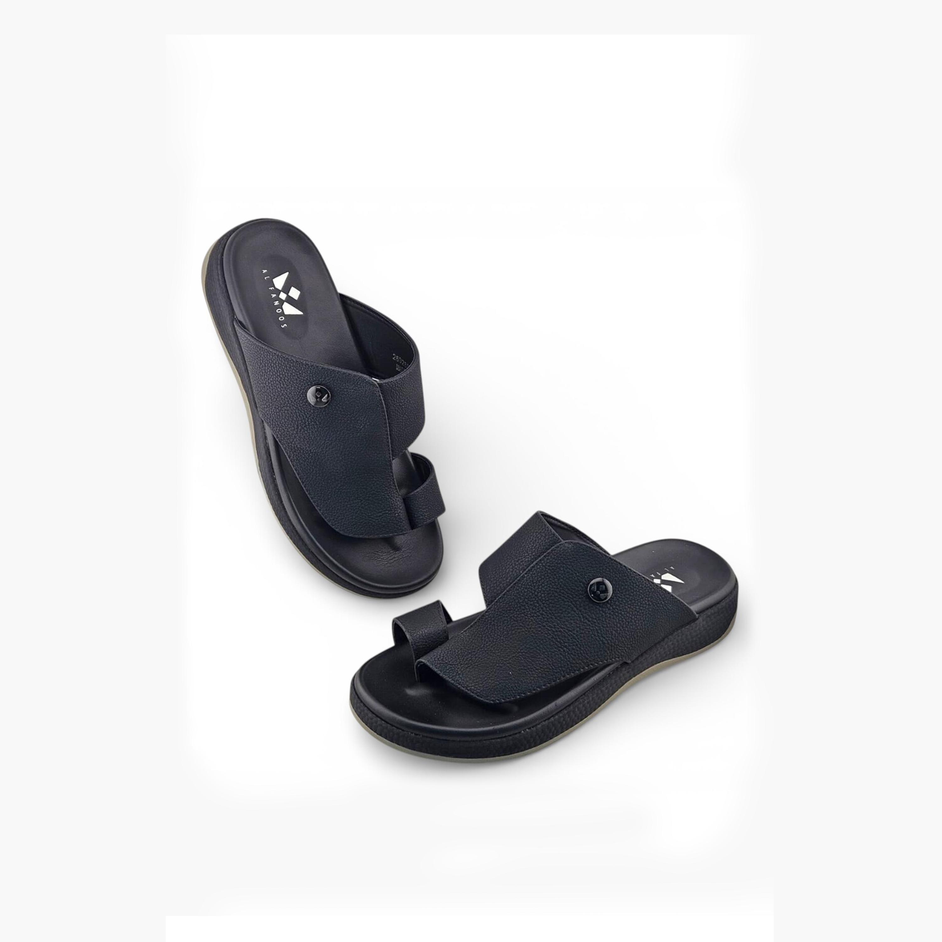 Al Fanoos Men's Slip On Sora Kintsu Arabic Sandals | 2602807-men-shoes-sandals-image-4