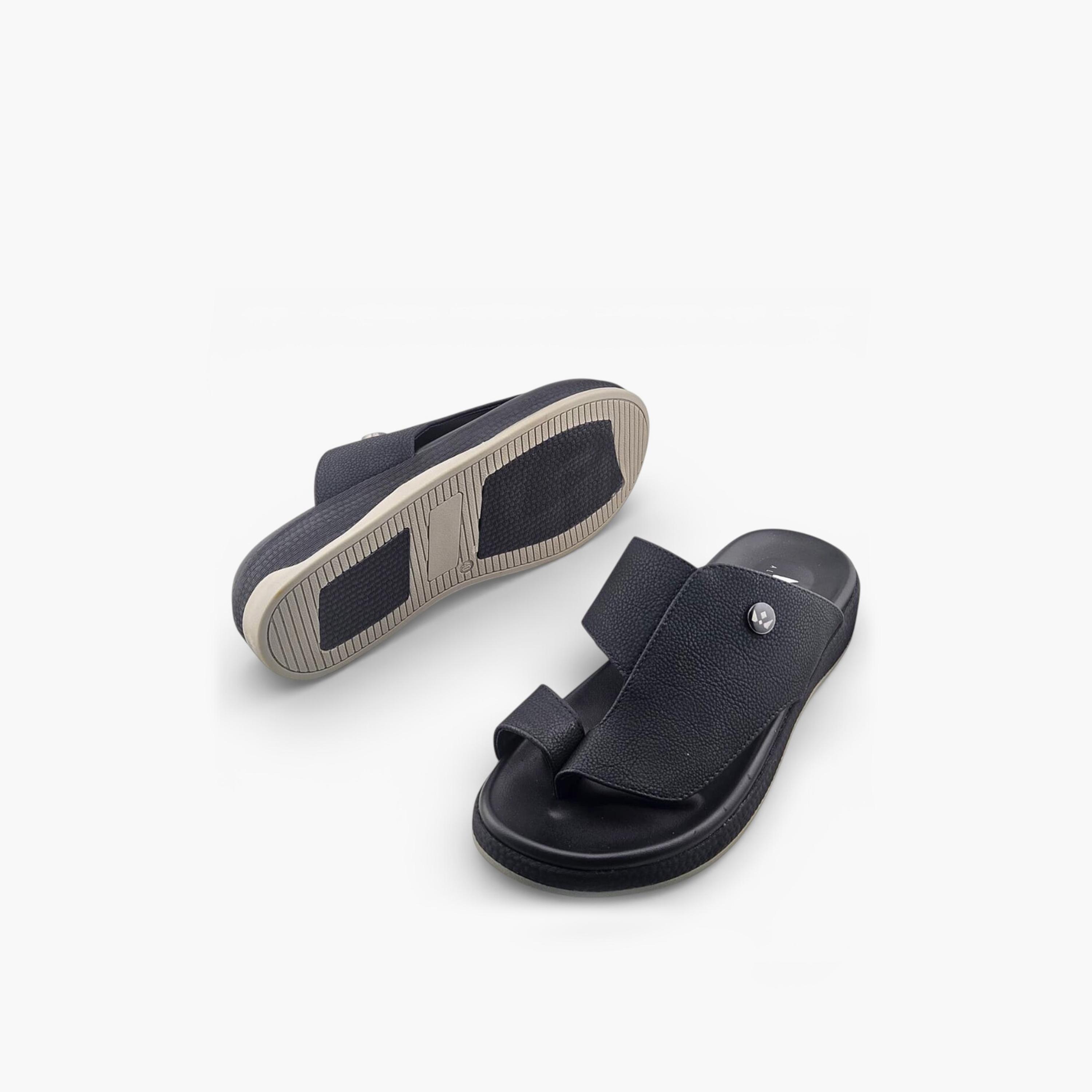Al Fanoos Men's Slip On Sora Kintsu Arabic Sandals | 2602807-men-shoes-sandals-image-5