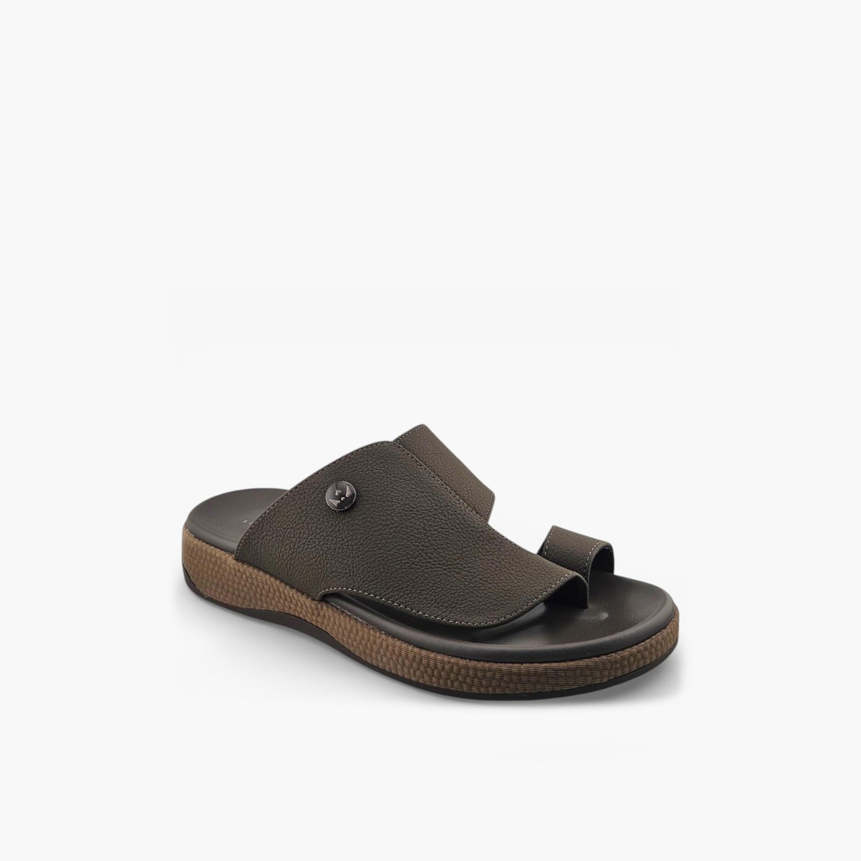 Al Fanoos Men's Slip On Sora Kintsu Arabic Sandals | 2602807-men-shoes-sandals-image-1
