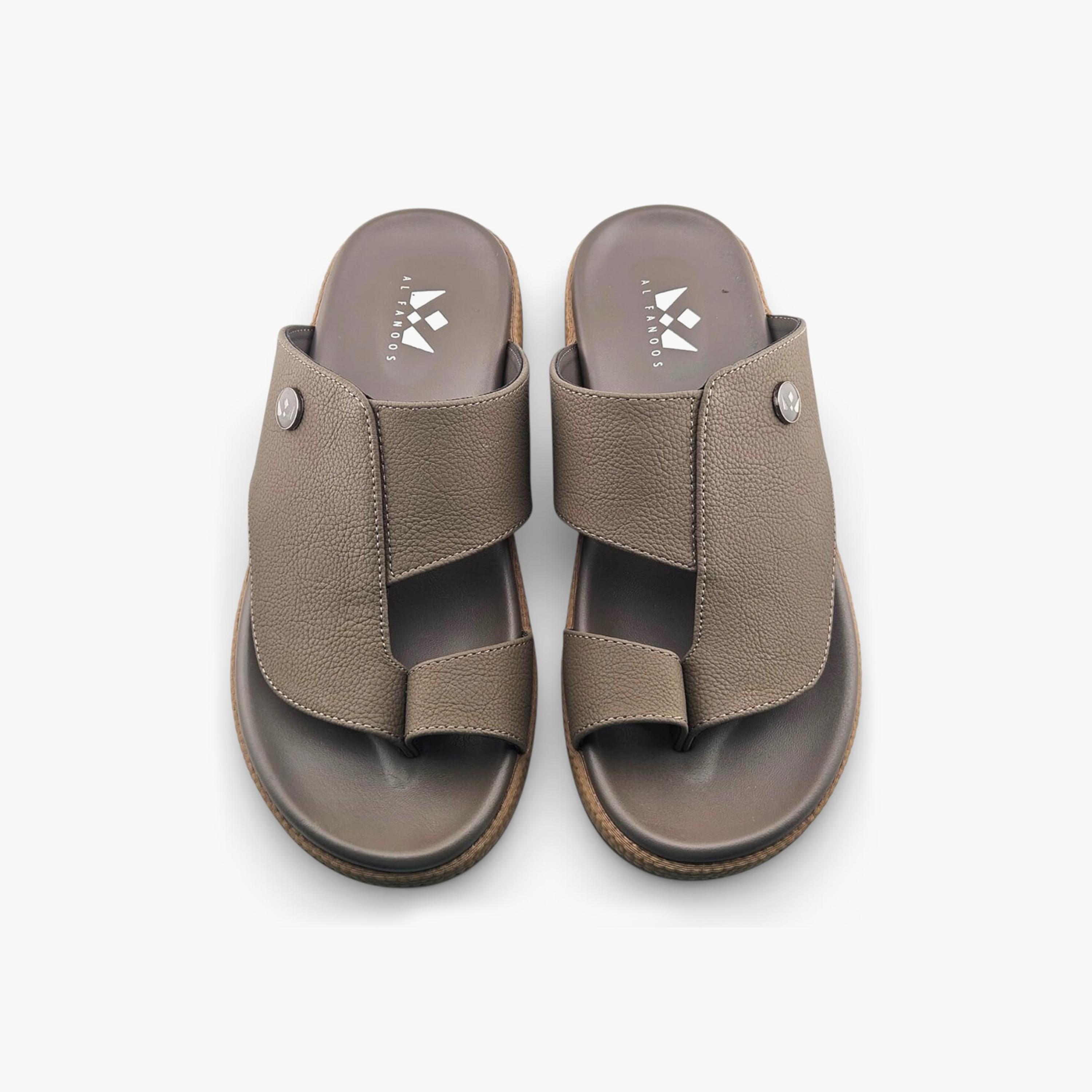 Al Fanoos Men's Slip On Sora Kintsu Arabic Sandals | 2602807-men-shoes-sandals-image-3