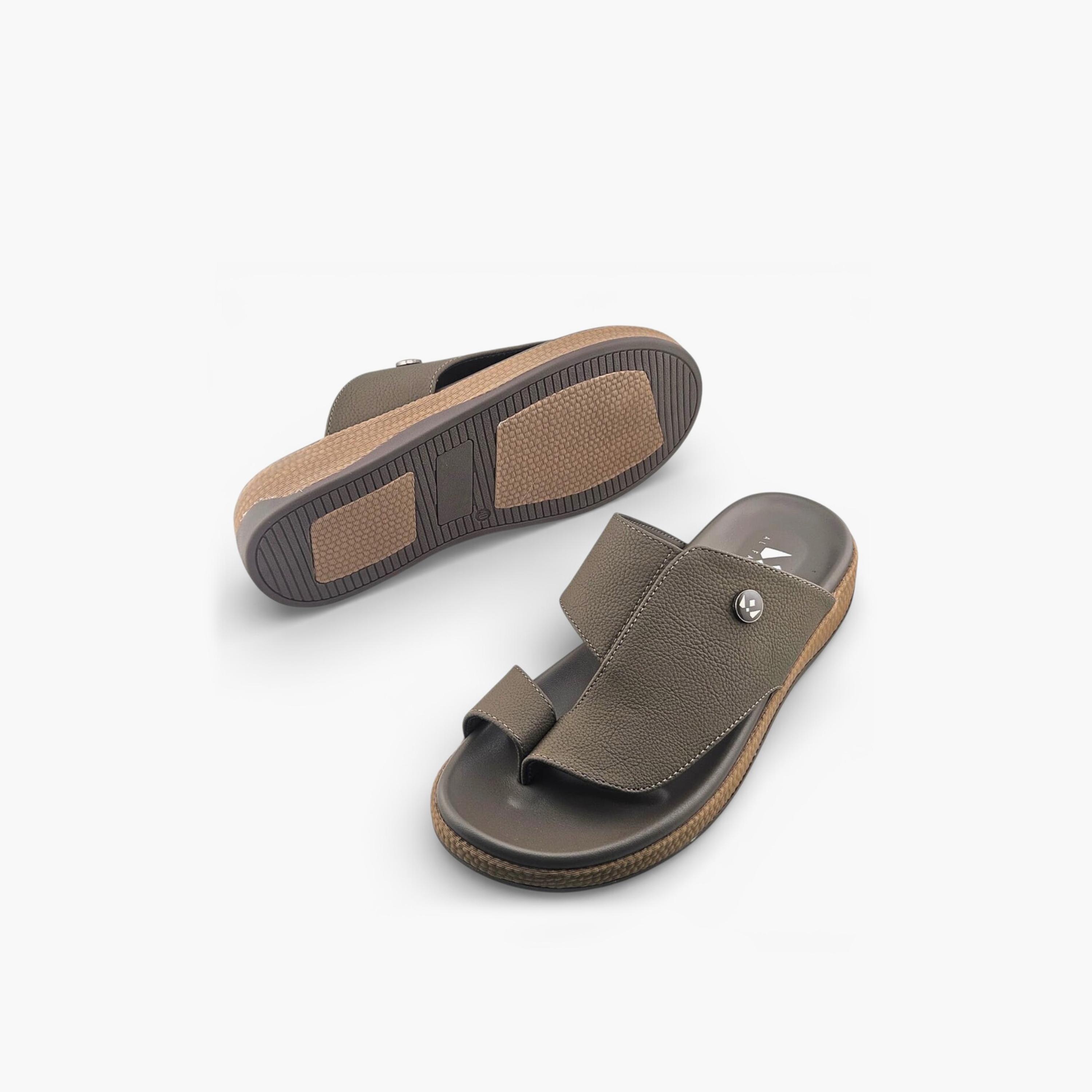 Al Fanoos Men's Slip On Sora Kintsu Arabic Sandals | 2602807-men-shoes-sandals-image-5