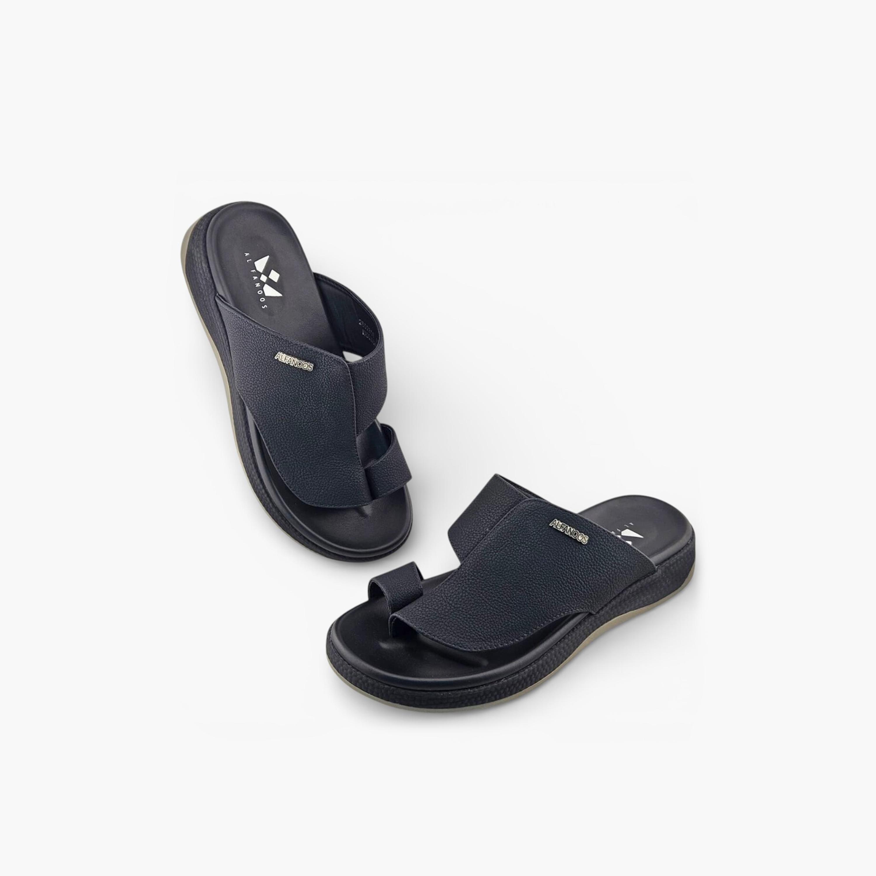 Al Fanoos Men's Slip On Sora Kintsu Arabic Sandals | 2602808-men-shoes-sandals-image-4