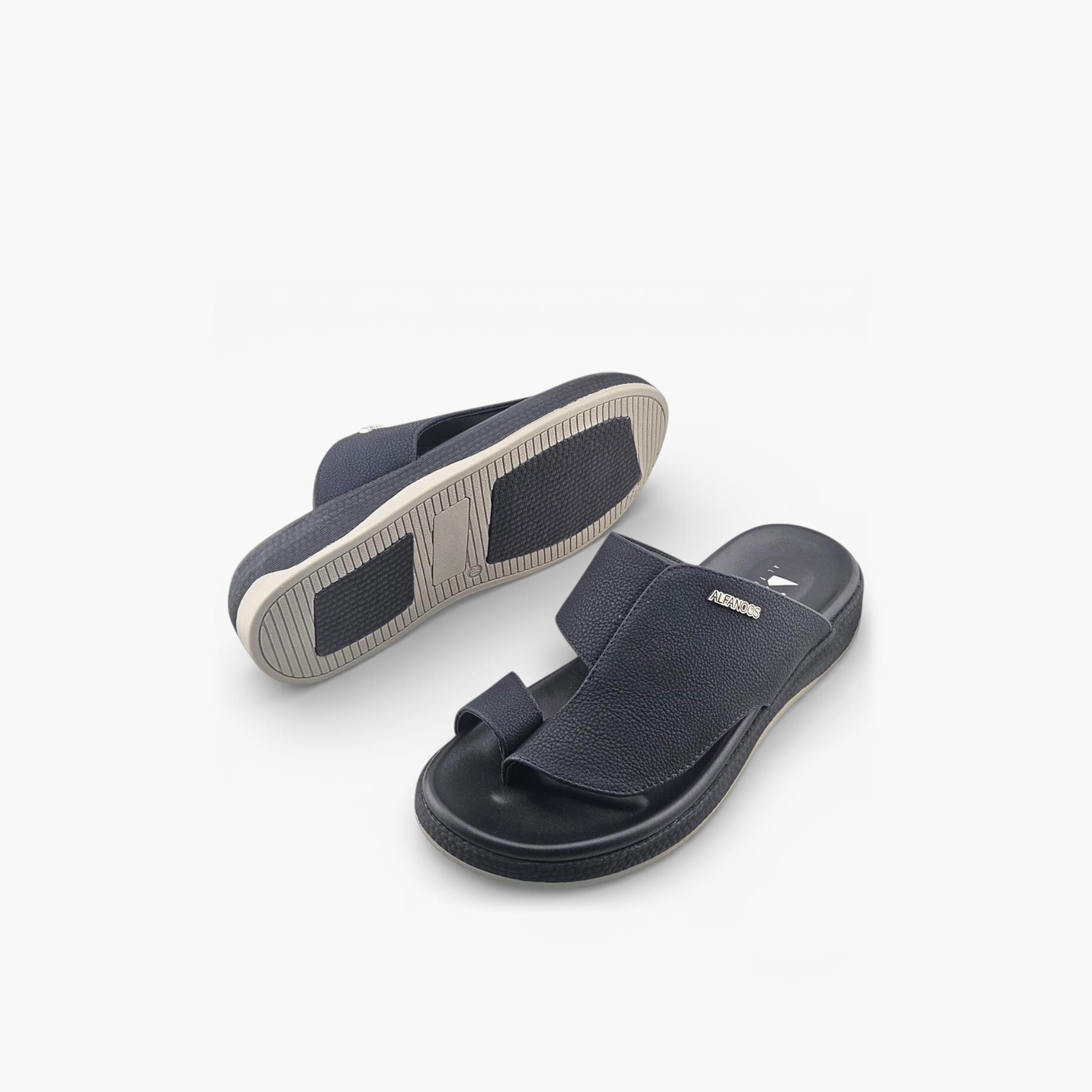Al Fanoos Men's Slip On Sora Kintsu Arabic Sandals | 2602808-men-shoes-sandals-image-5
