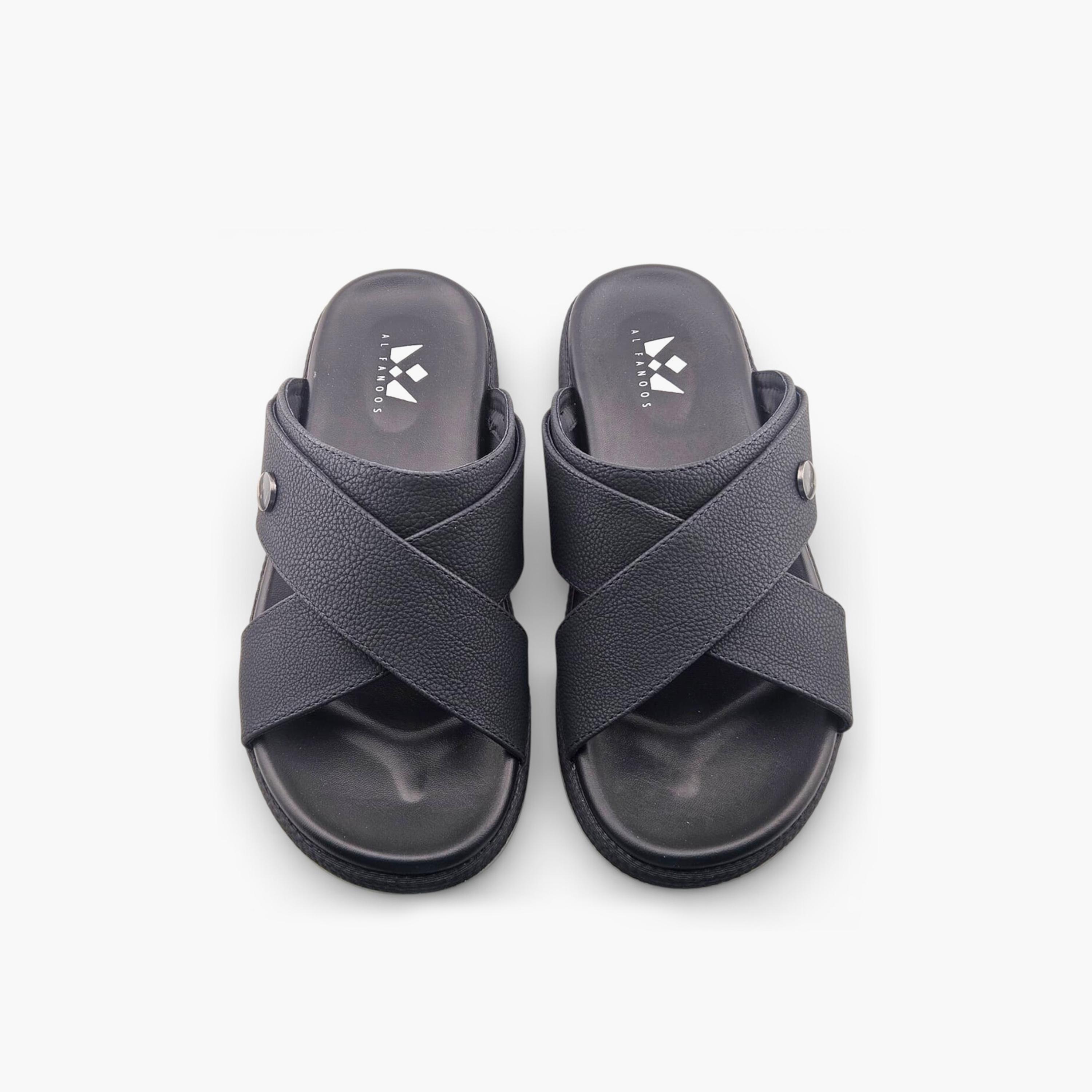 Al Fanoos Men's Slip On Sora Kintsu Arabic Sandals | 2602809-men-shoes-sandals-image-3