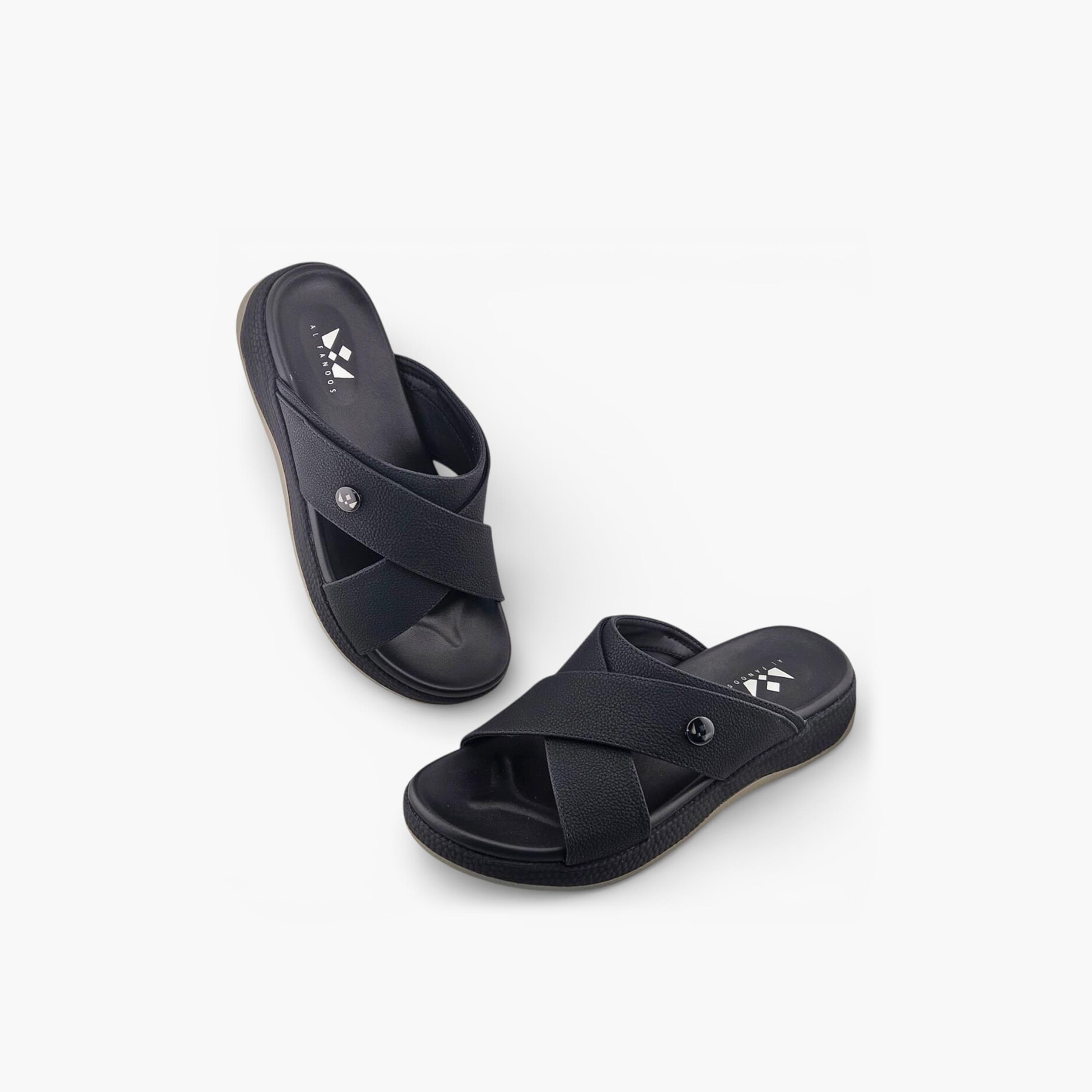Al Fanoos Men's Slip On Sora Kintsu Arabic Sandals | 2602809-men-shoes-sandals-image-4