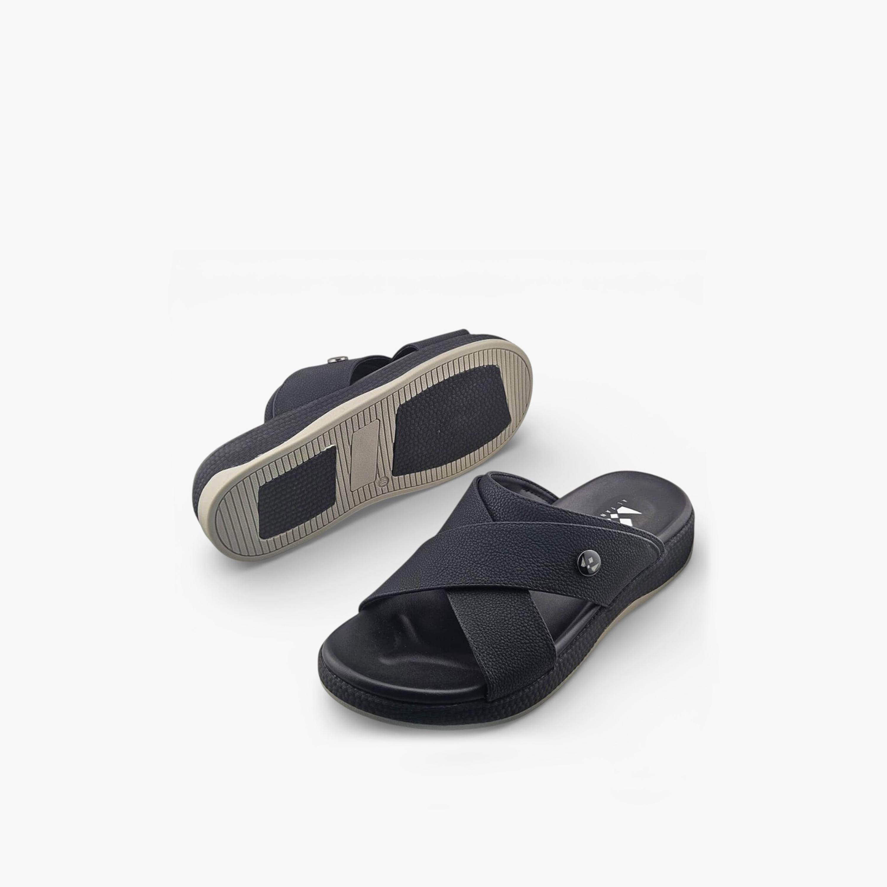 Al Fanoos Men's Slip On Sora Kintsu Arabic Sandals | 2602809-men-shoes-sandals-image-5