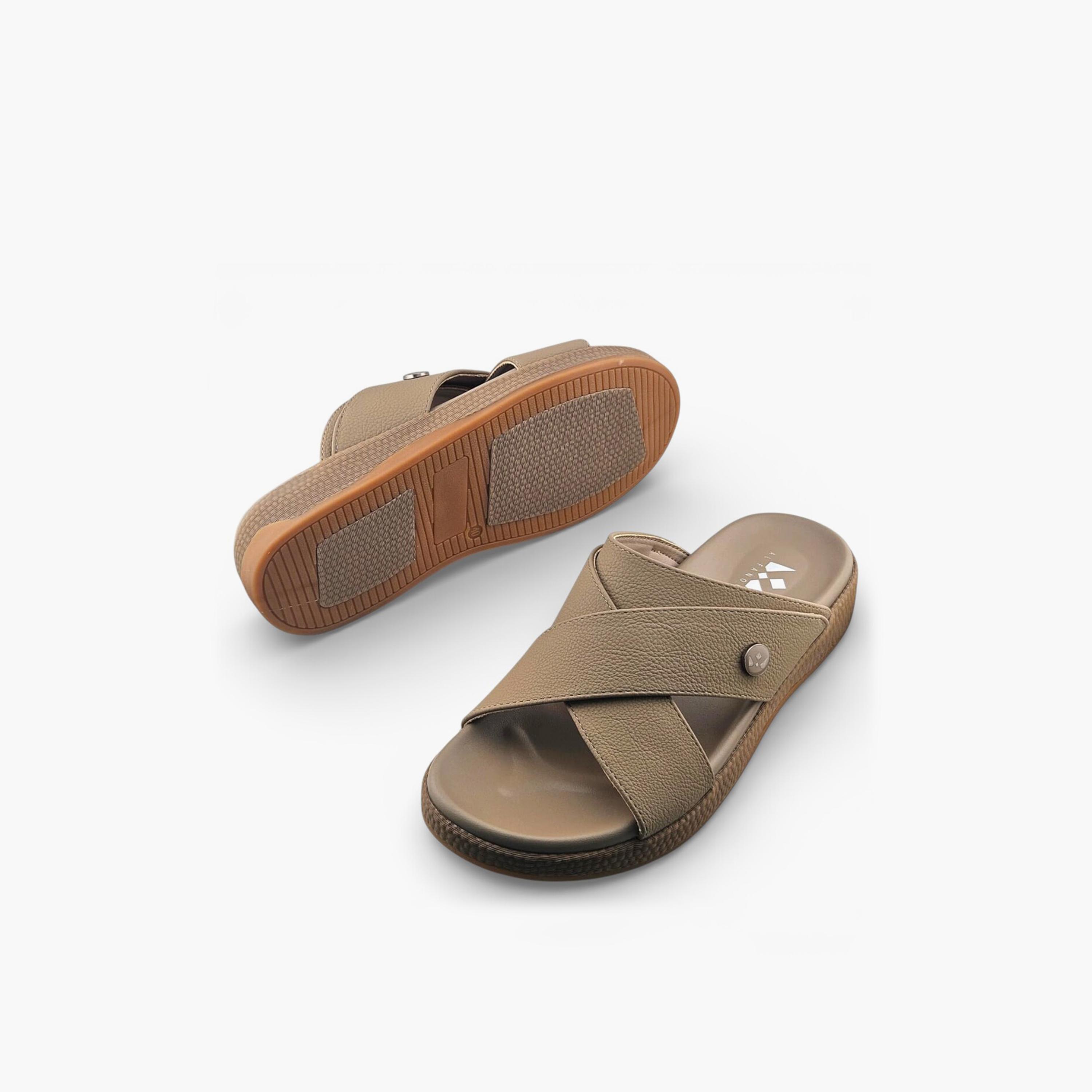 Al Fanoos Men's Slip On Sora Kintsu Arabic Sandals | 2602809-men-shoes-sandals-image-5