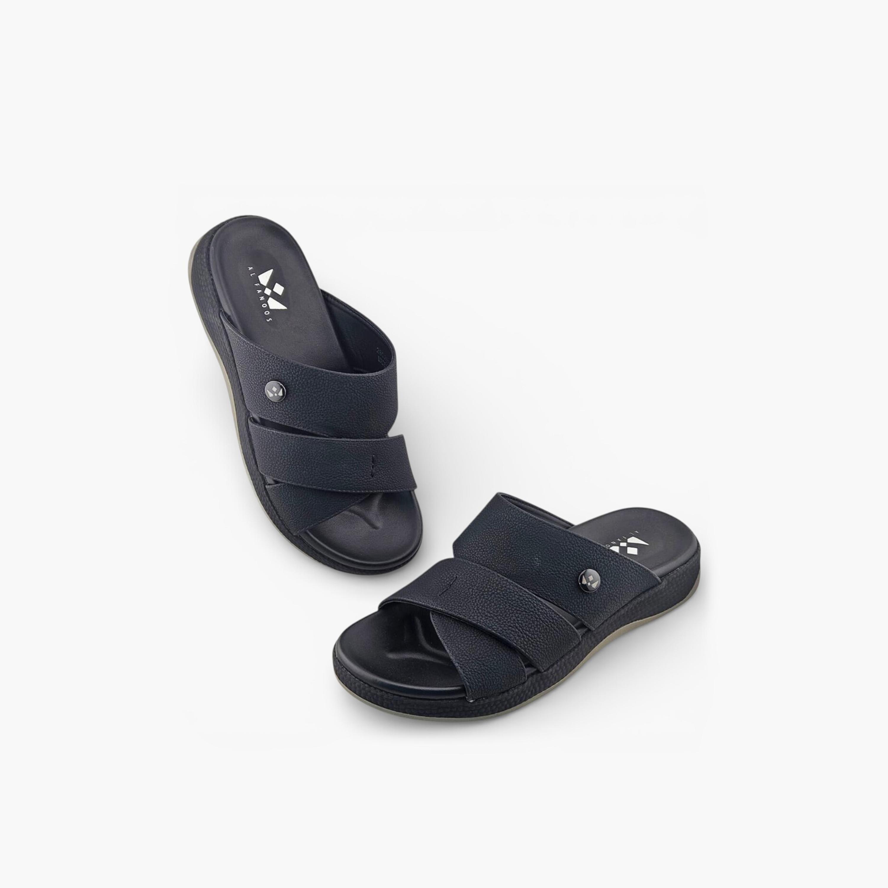 Al Fanoos Men's Slip On Sora Kintsu Arabic Sandals | 2602811-men-shoes-sandals-image-4