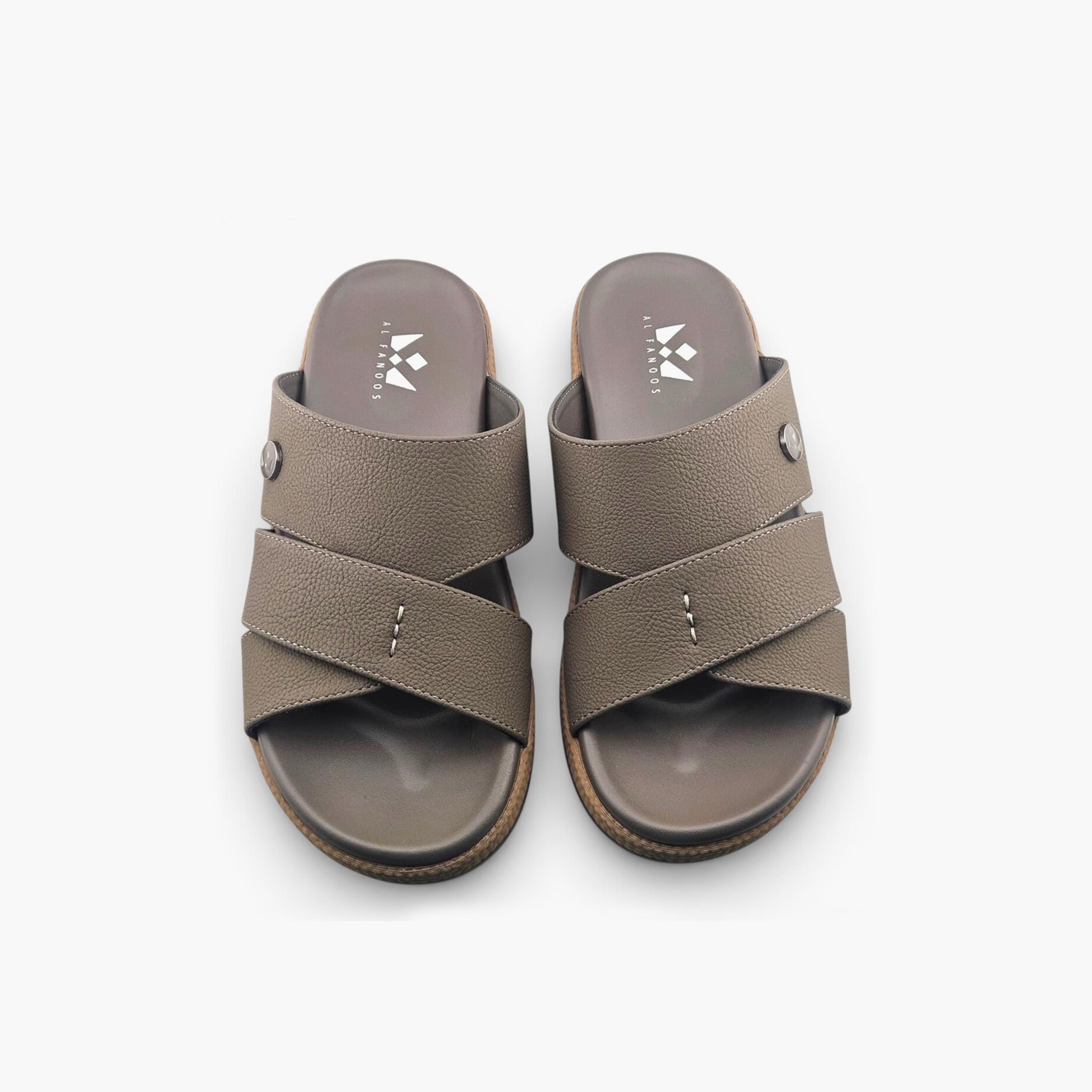 Al Fanoos Men's Slip On Sora Kintsu Arabic Sandals | 2602811-men-shoes-sandals-image-3