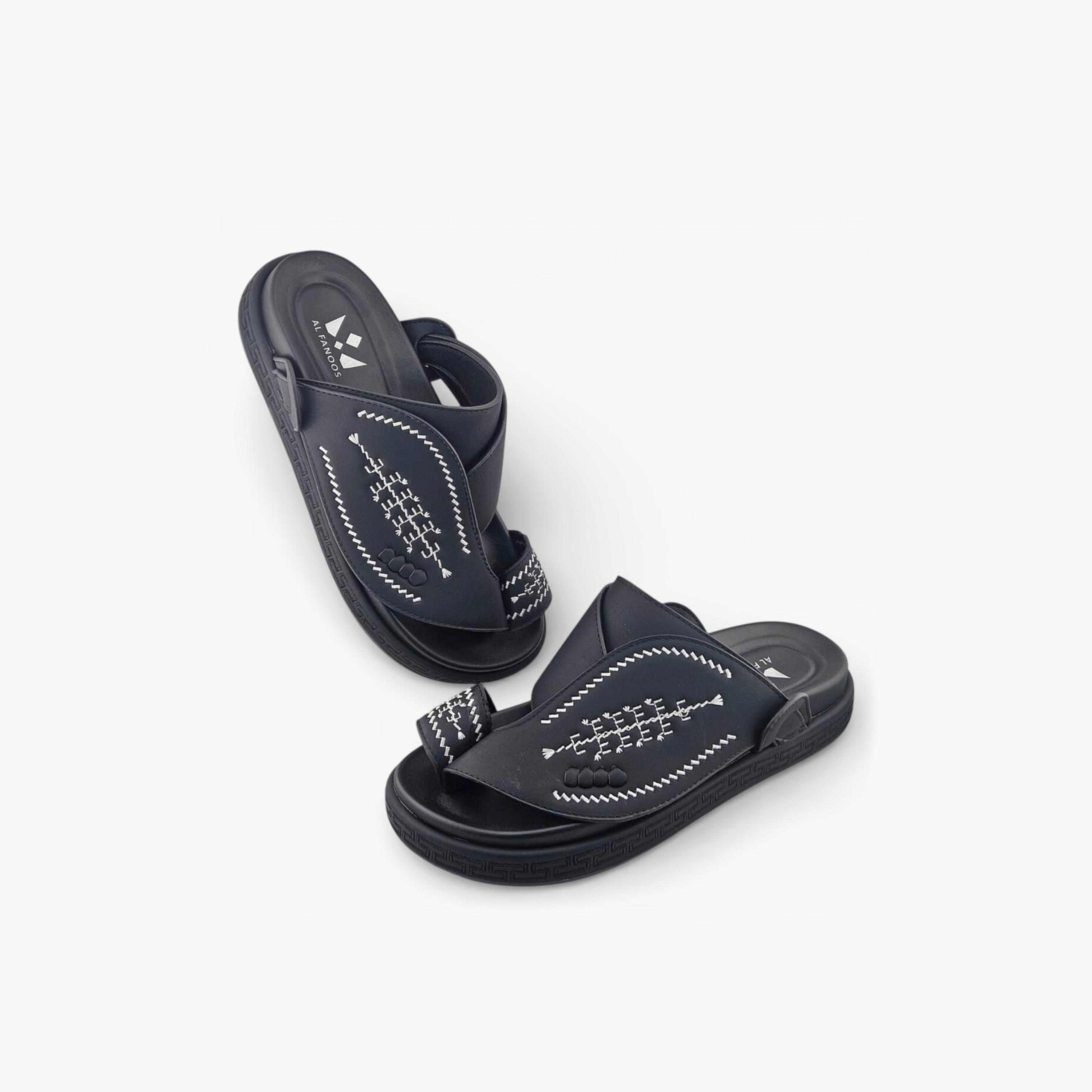 صندل عربي رجالي من ألفانوس بدون رباط – فخامة خالصة | 2602812-men-shoes-sandals-image-4
