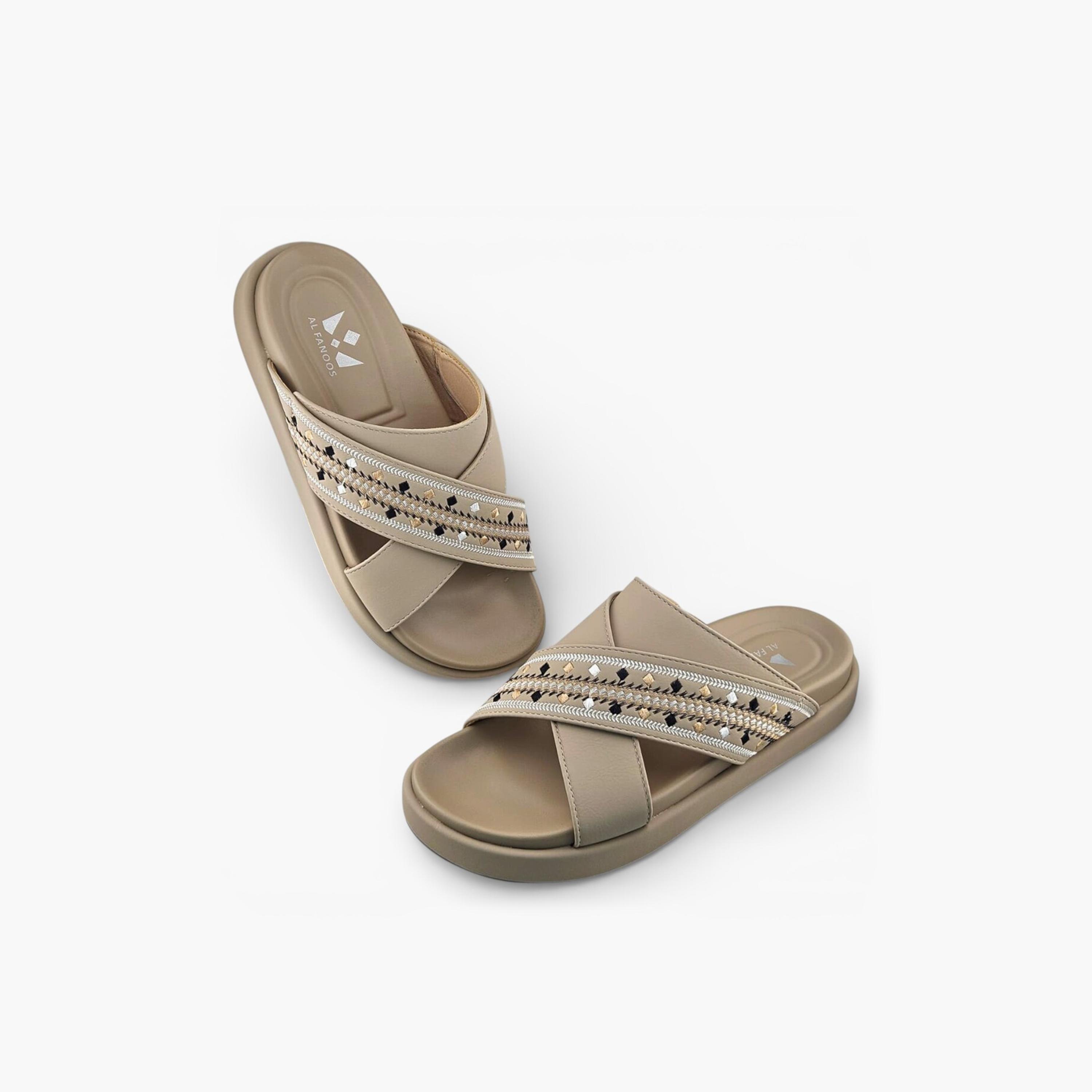 صندل عربي رجالي من ألفانوس بدون رباط – فخامة خالصة | 2602816-men-shoes-sandals-image-4