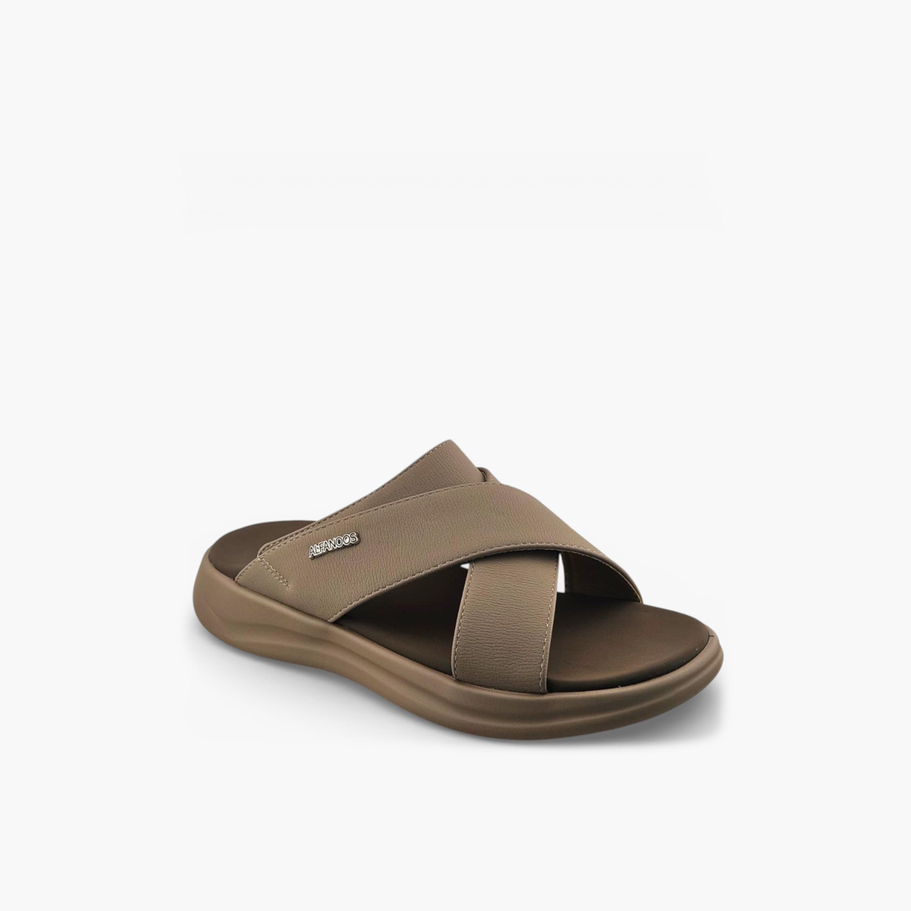 صندل عربي رجالي من ألفانوس بدون رباط – فخامة خالصة | 2602820-men-shoes-sandals-image-1