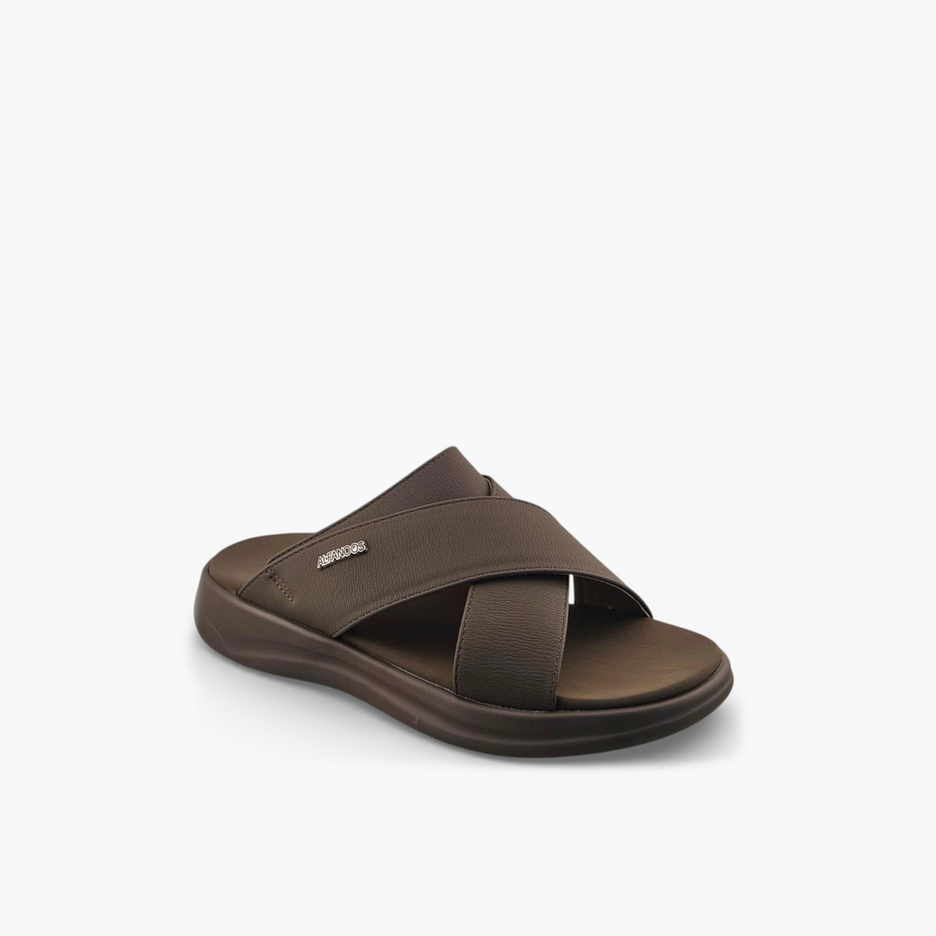 صندل عربي رجالي من ألفانوس بدون رباط – فخامة خالصة | 2602820-men-shoes-sandals-image-1
