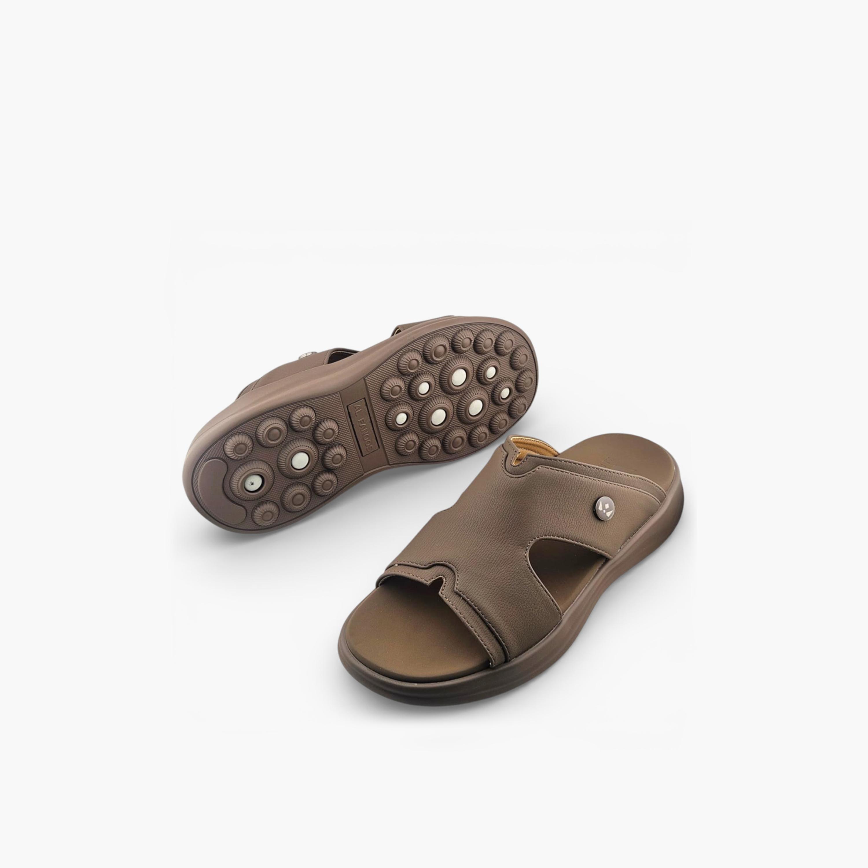 صندل عربي رجالي من ألفانوس بدون رباط – فخامة خالصة | 2602823-men-shoes-sandals-image-4