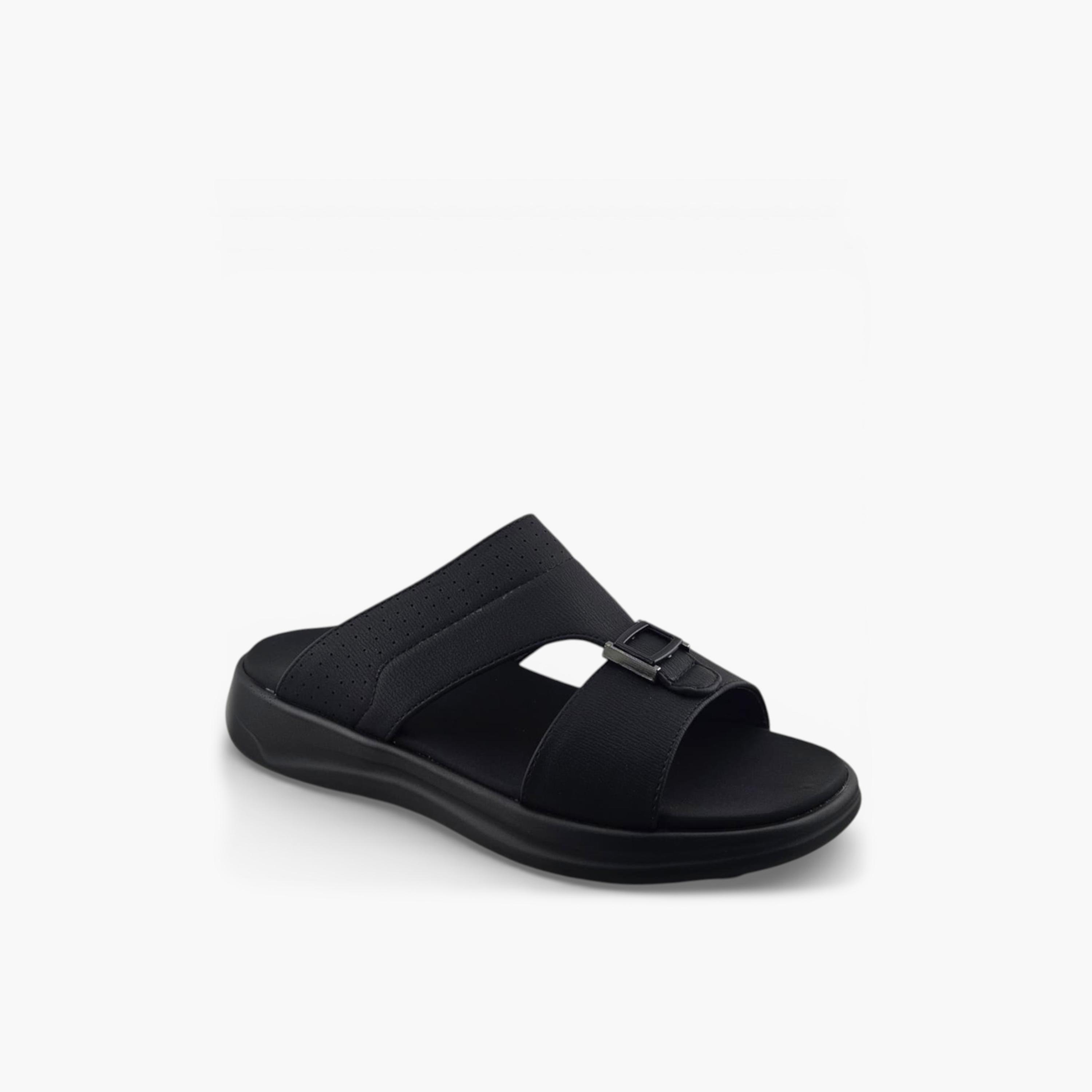 صندل عربي رجالي من ألفانوس بدون رباط – فخامة خالصة | 2602825-men-shoes-sandals-image-1