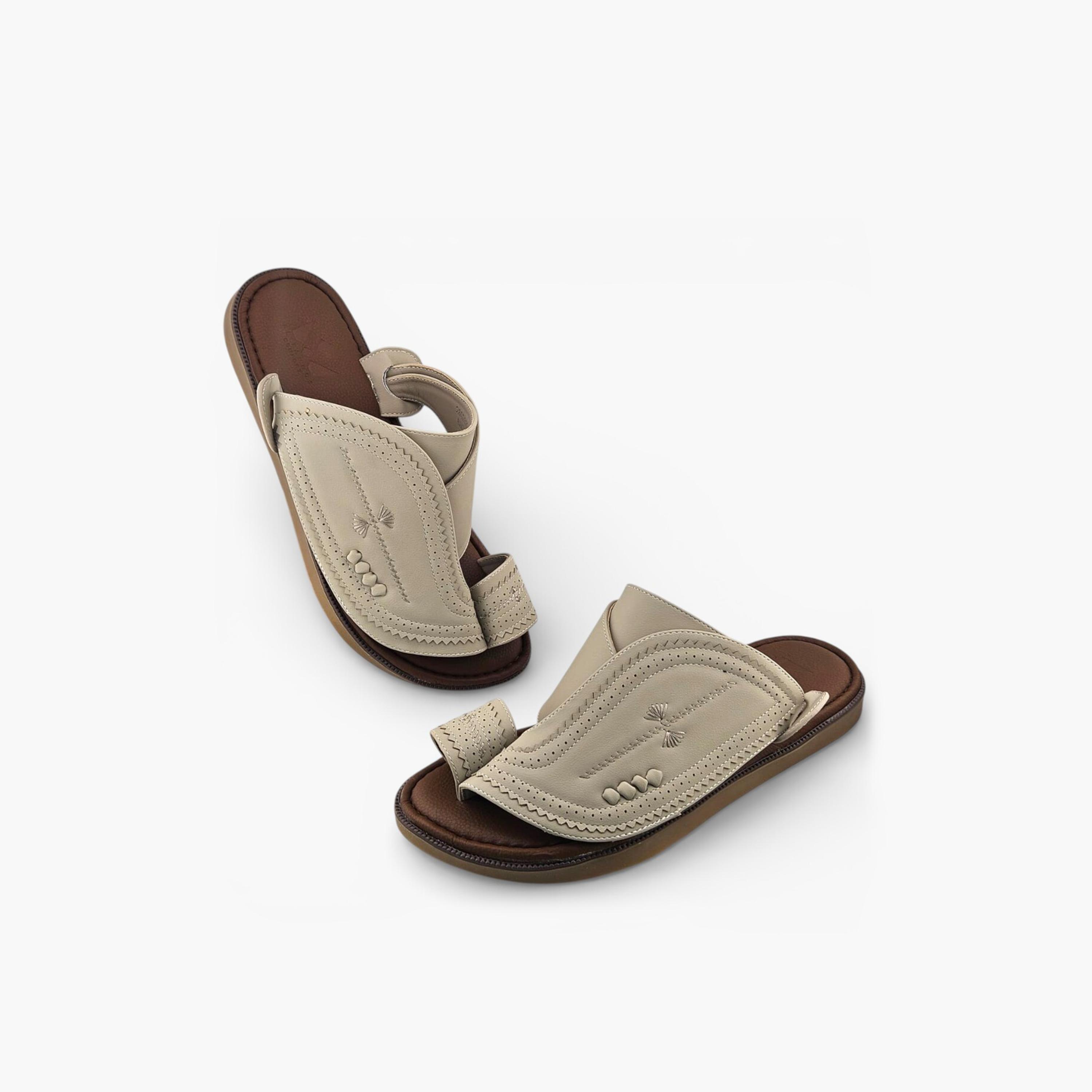 صندل عربي رجالي من ألفانوس بدون رباط – فخامة خالصة | 2602826-men-shoes-sandals-image-4