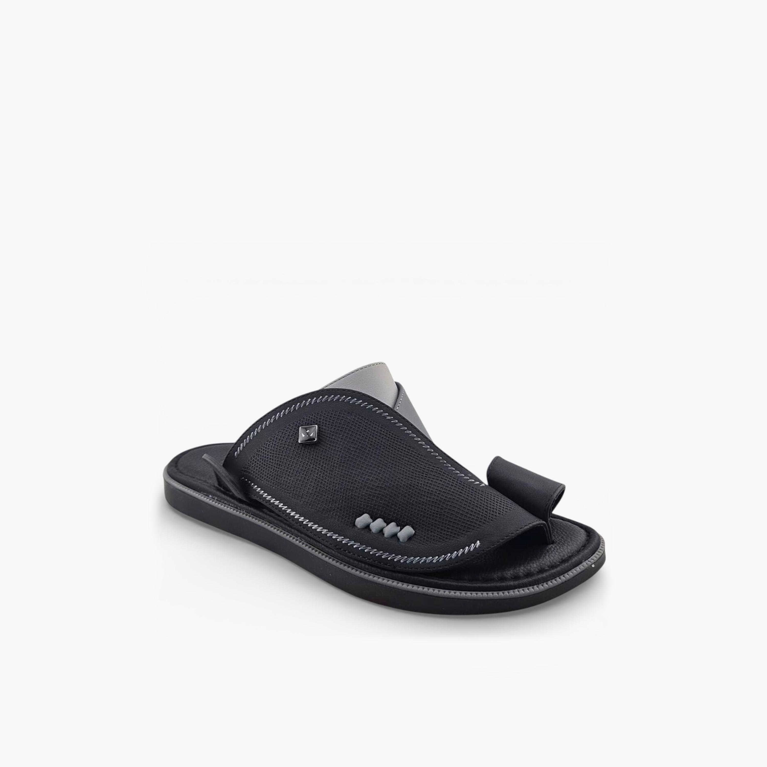 صندل عربي رجالي من ألفانوس بدون رباط – فخامة خالصة | 2602827-men-shoes-sandals-image-1