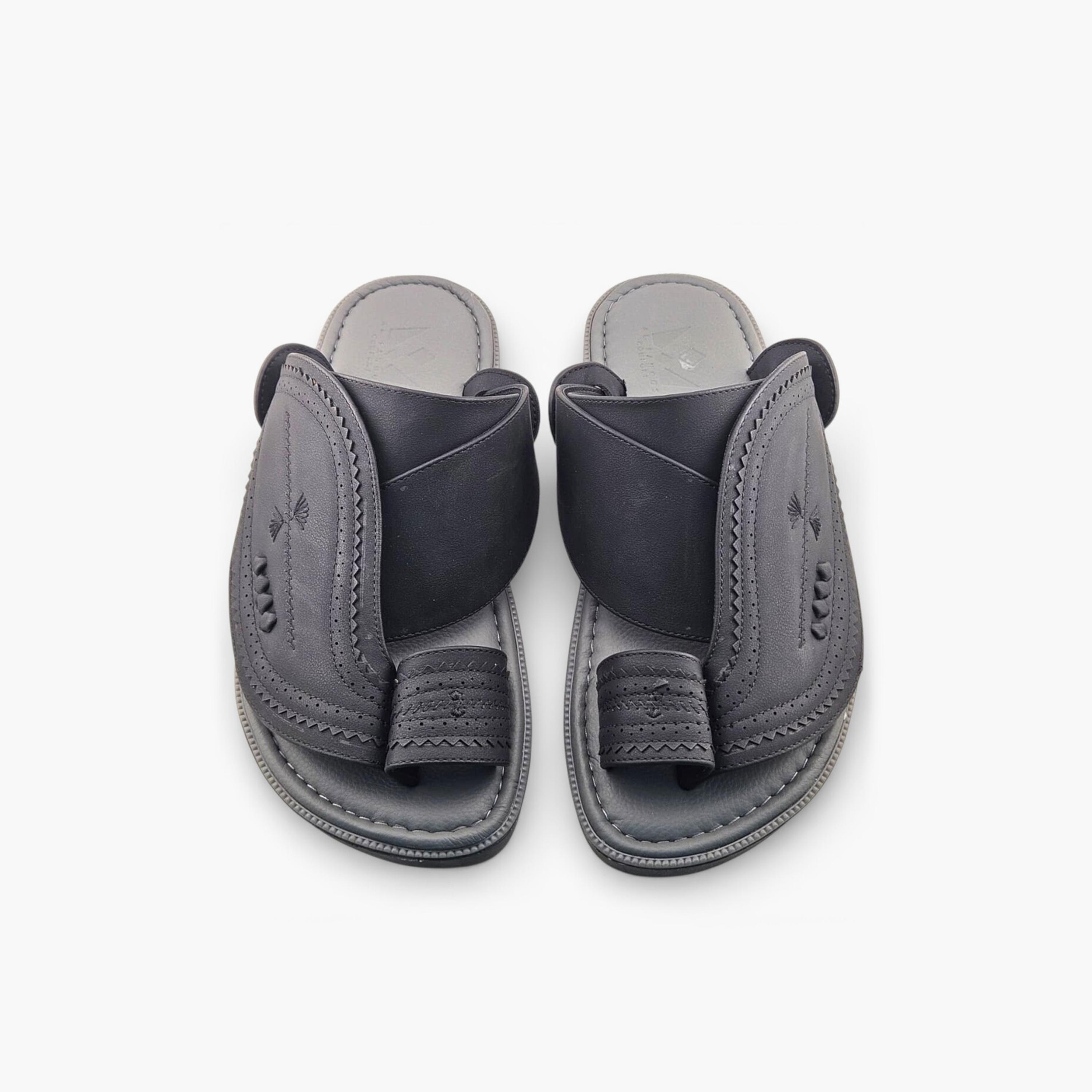 Al Fanoos Men's Slip On Signature Royale Arabic Sandals | 2602829-men-shoes-sandals-image-3