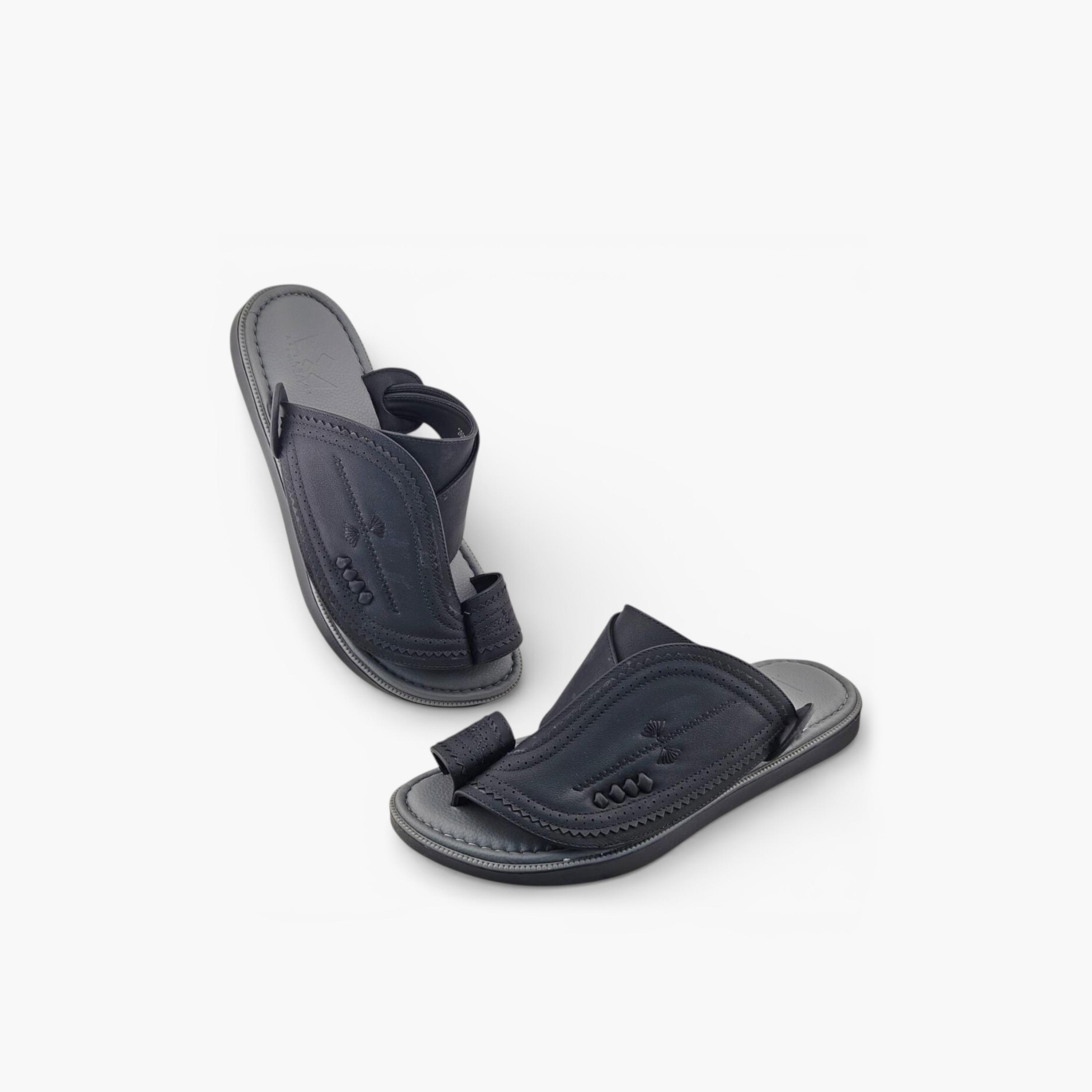 Al Fanoos Men's Slip On Signature Royale Arabic Sandals | 2602829-men-shoes-sandals-image-4