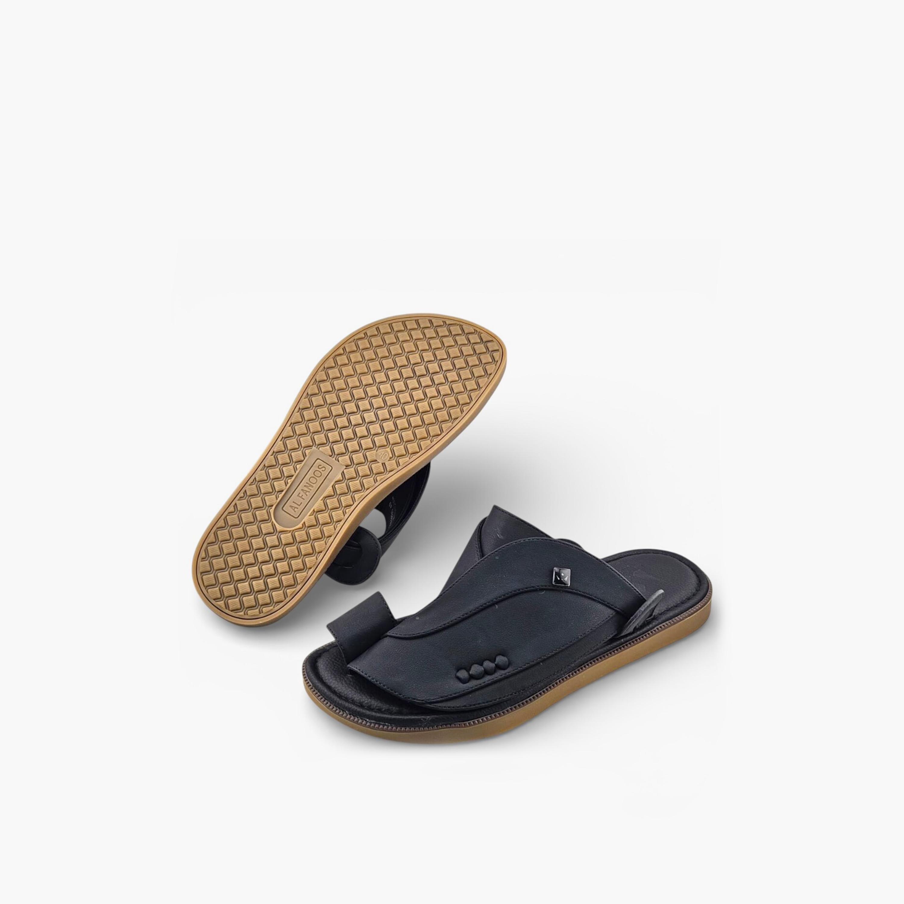Al Fanoos Men's Slip On Signature Royale Arabic Sandals | 2602830-men-shoes-sandals-image-5