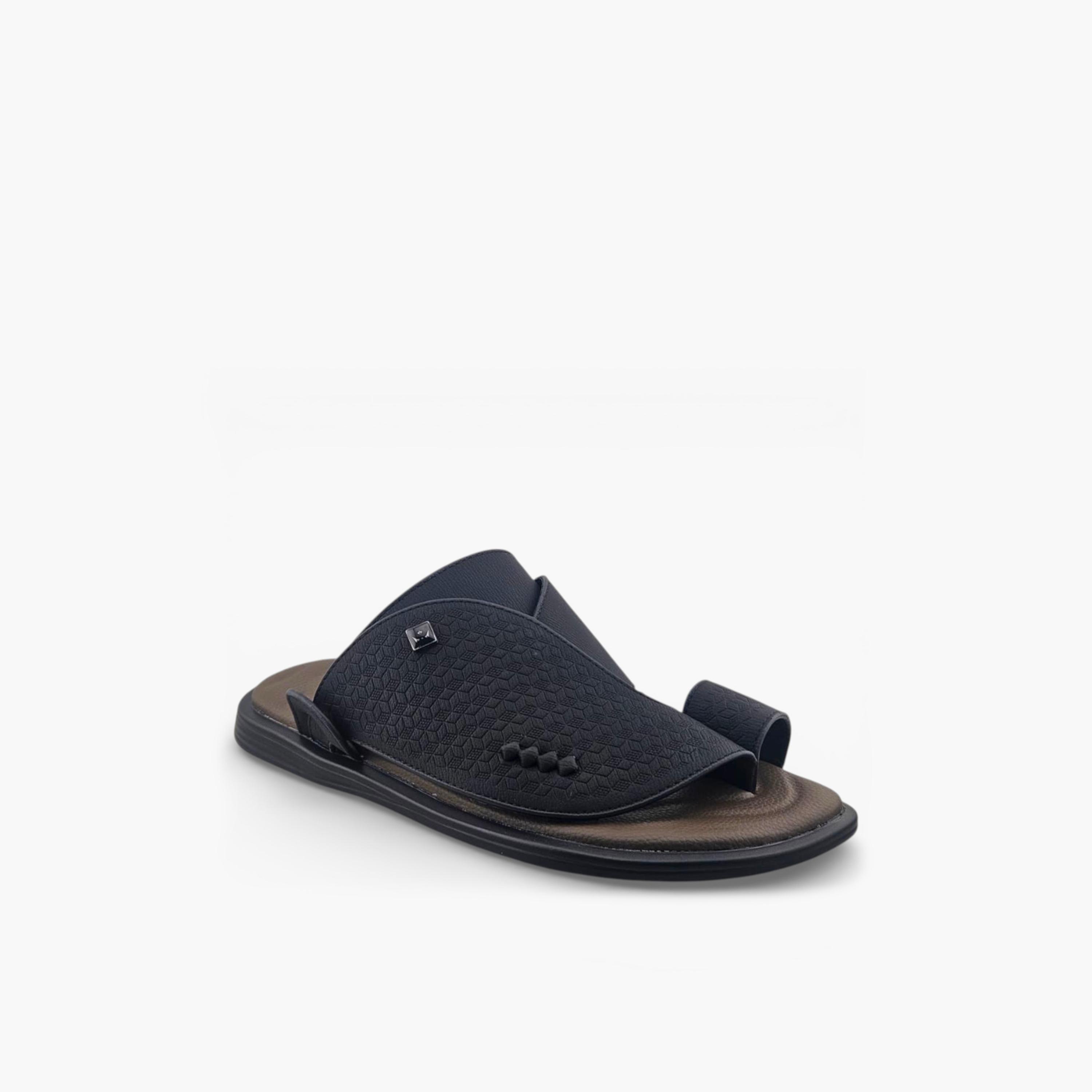 صندل عربي رجالي من ألفانوس بدون رباط – فخامة خالصة | 2602831-men-shoes-sandals-image-1