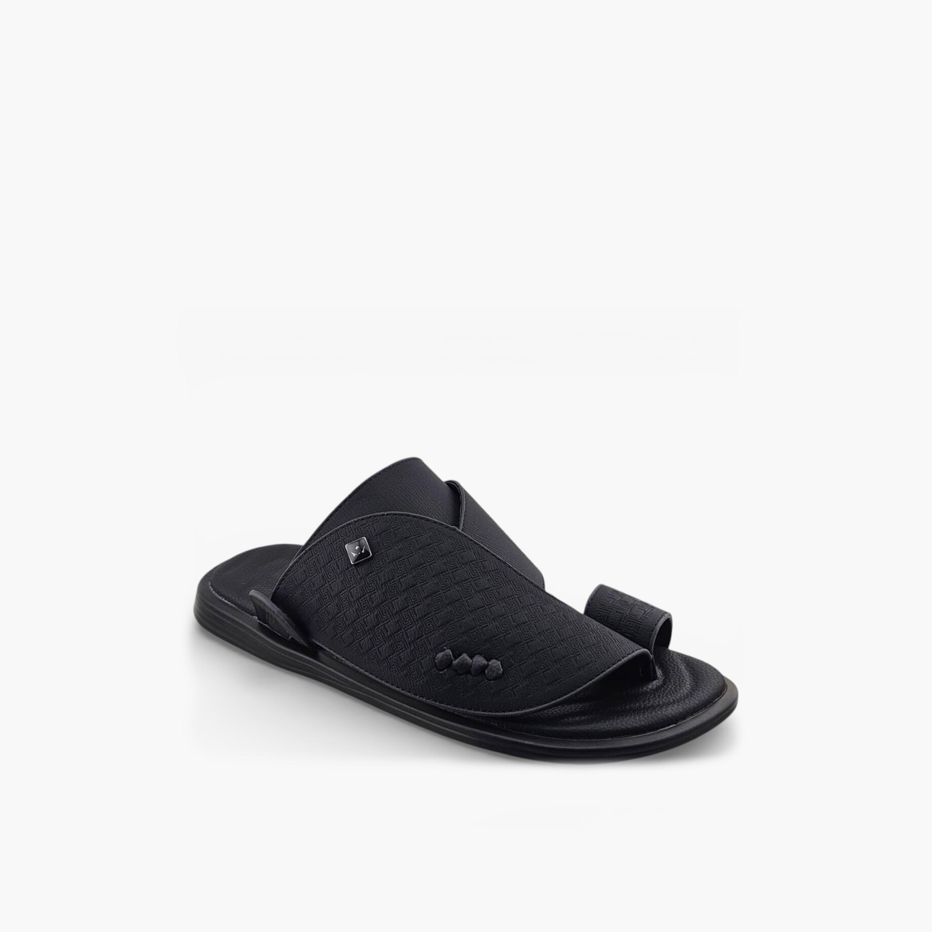 صندل عربي رجالي من ألفانوس بدون رباط – فخامة خالصة | 2602834-men-shoes-sandals-image-1
