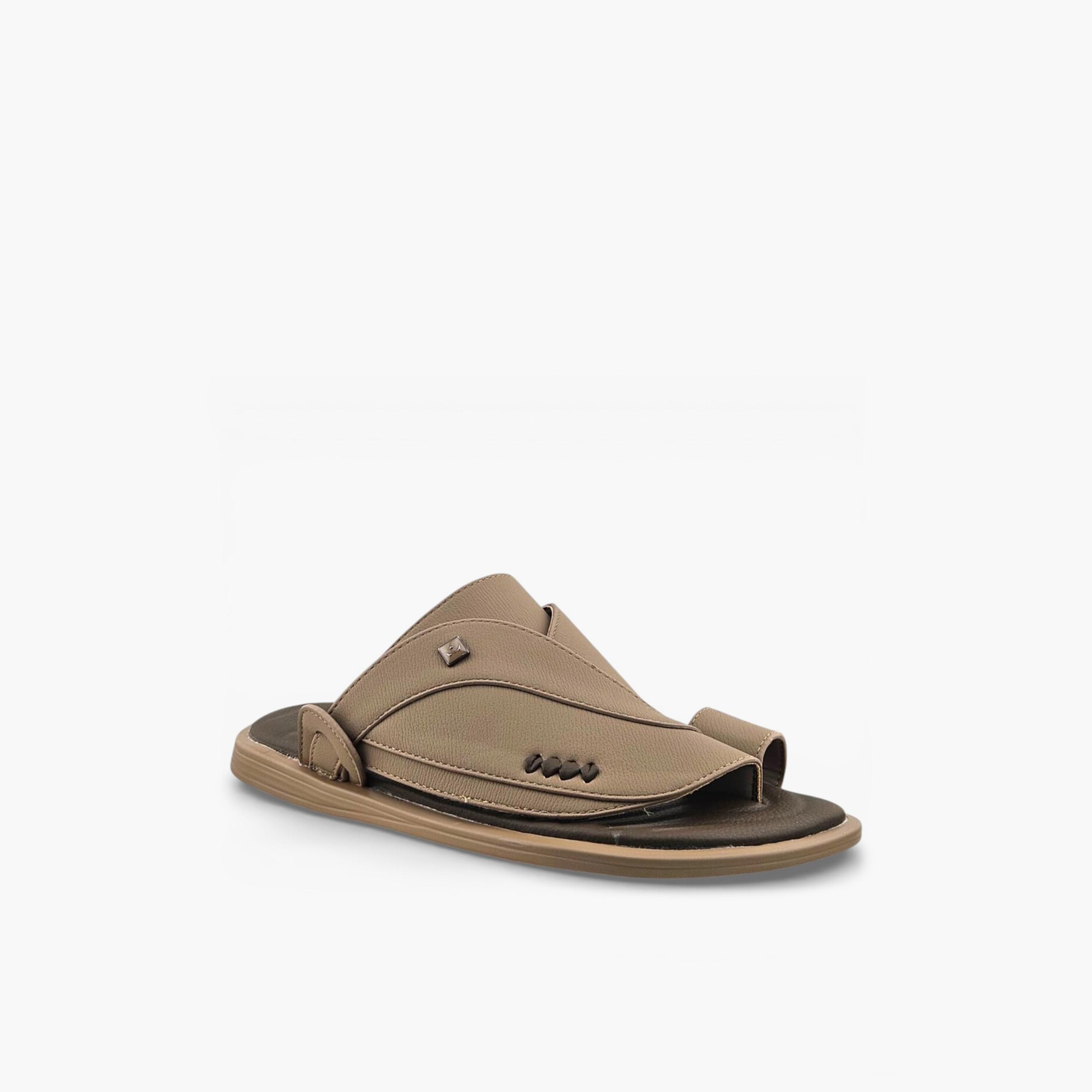 صندل عربي رجالي من ألفانوس بدون رباط – فخامة خالصة | 2602835-men-shoes-sandals-image-1