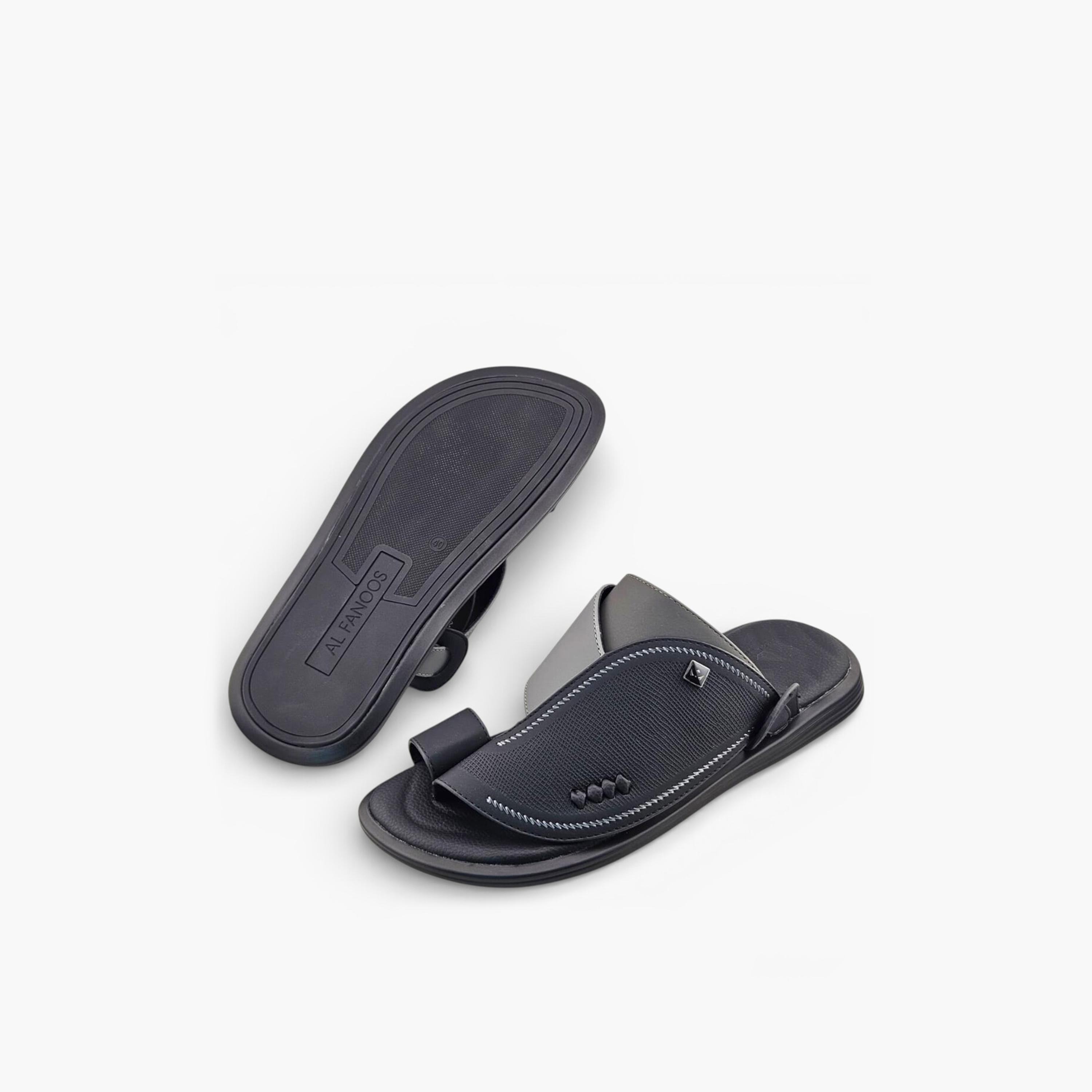 صندل عربي رجالي من ألفانوس بدون رباط – فخامة خالصة | 2602836-men-shoes-sandals-image-4