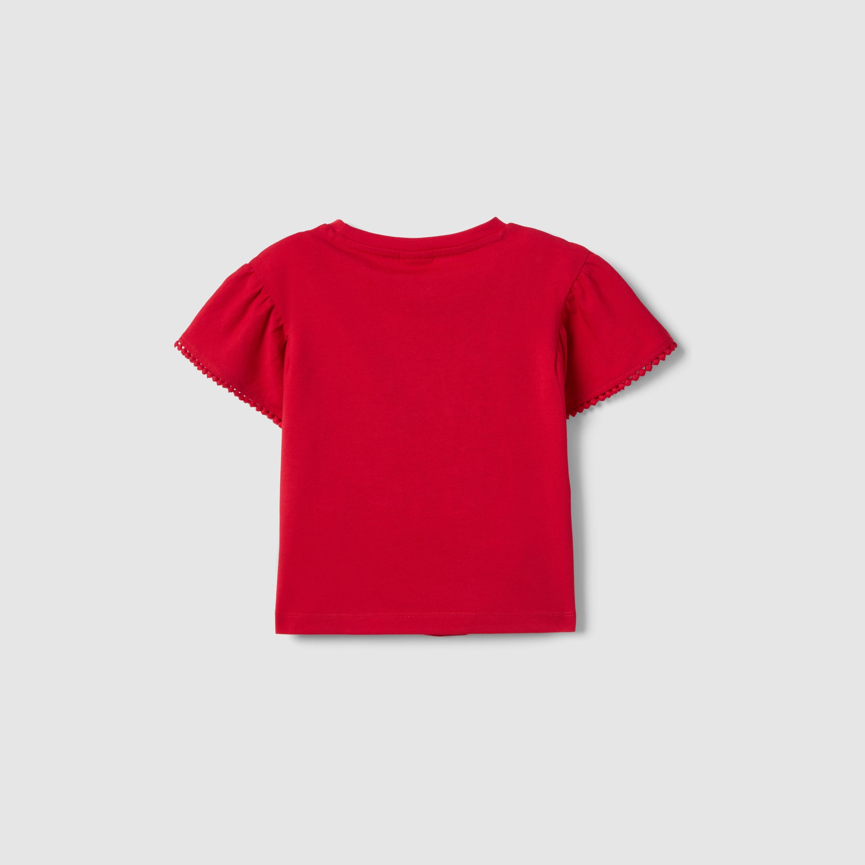 تيشيرت مطرز أكمام قصيرة بتصميم ميني ماوس من أو في إس-girls-clothing-tshirts-image-2