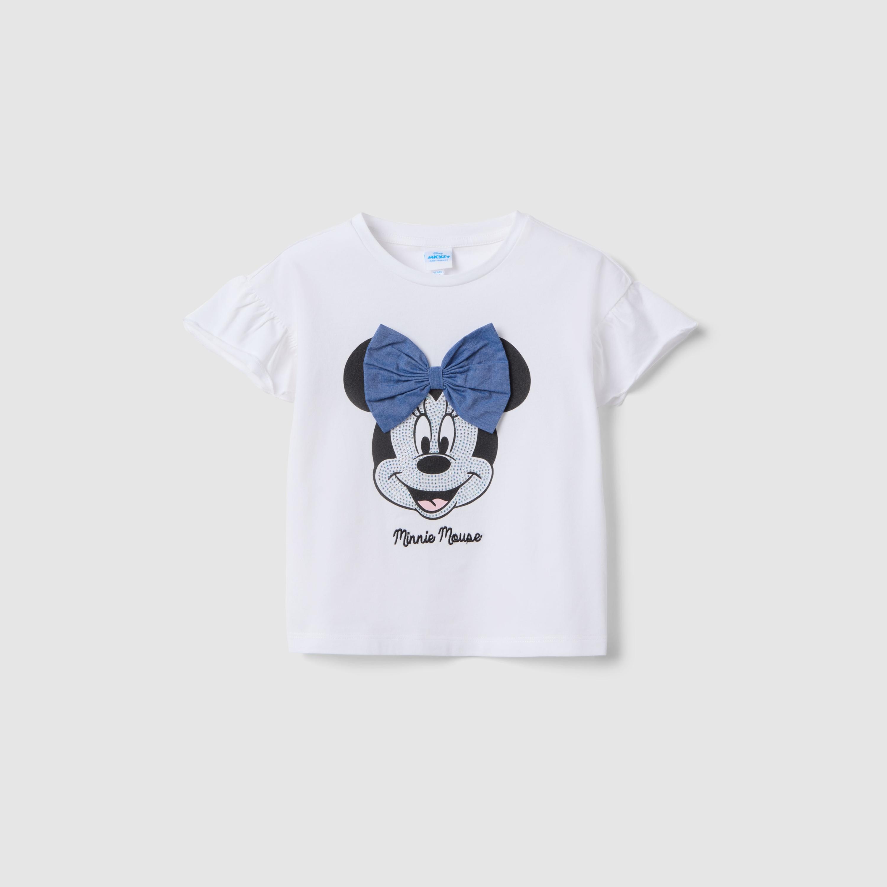 تيشيرت مزين أكمام قصيرة بتصميم ميني ماوس من أو في إس-girls-clothing-tshirts-image-1
