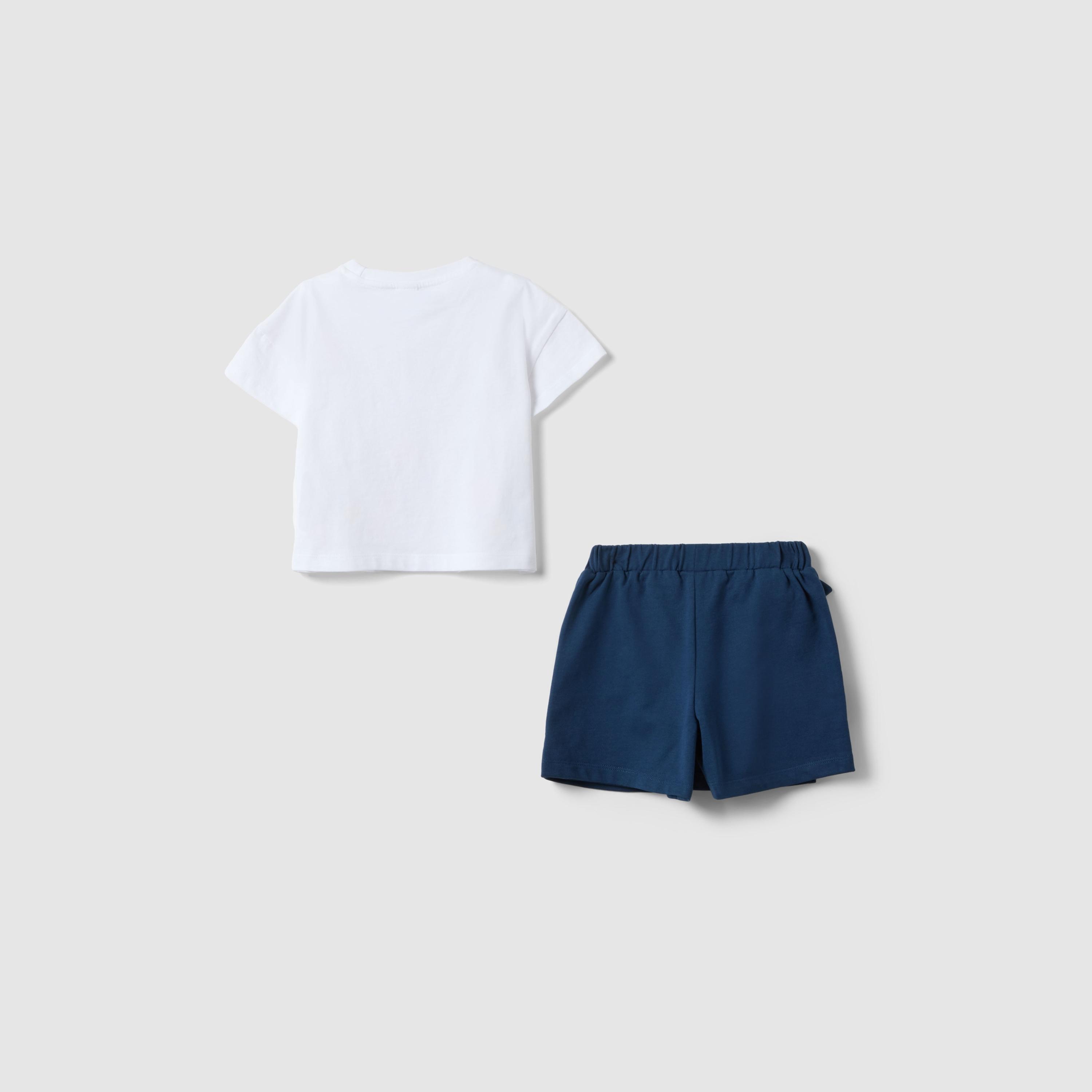 OVS Short Sleeves Graphic T-Shirt & Shorts Set-girls-clothing-setsandcoords-image-2