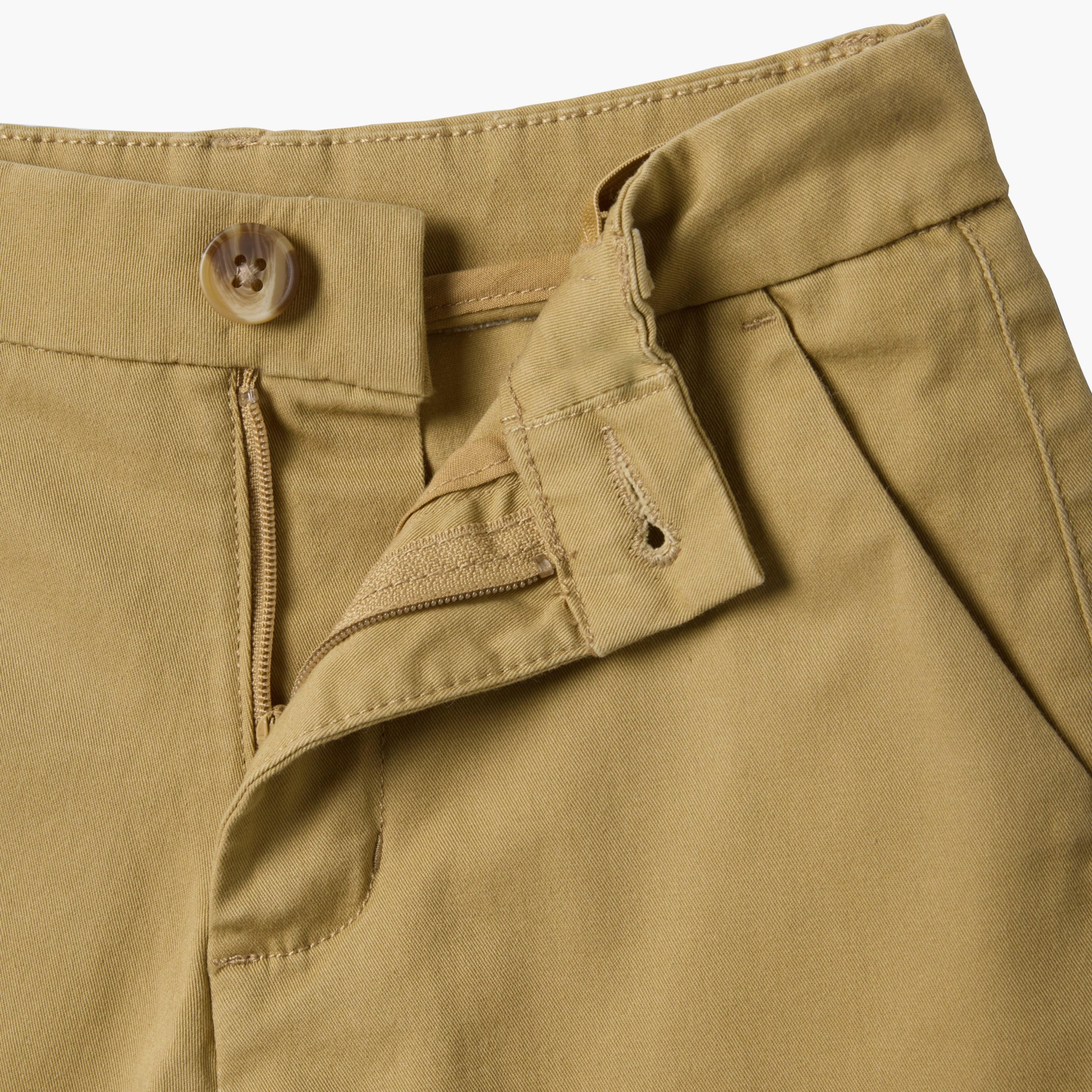 OVS Cotton Blend Buttoned Chinos Shorts-boys-clothing-bottoms-shorts-image-3