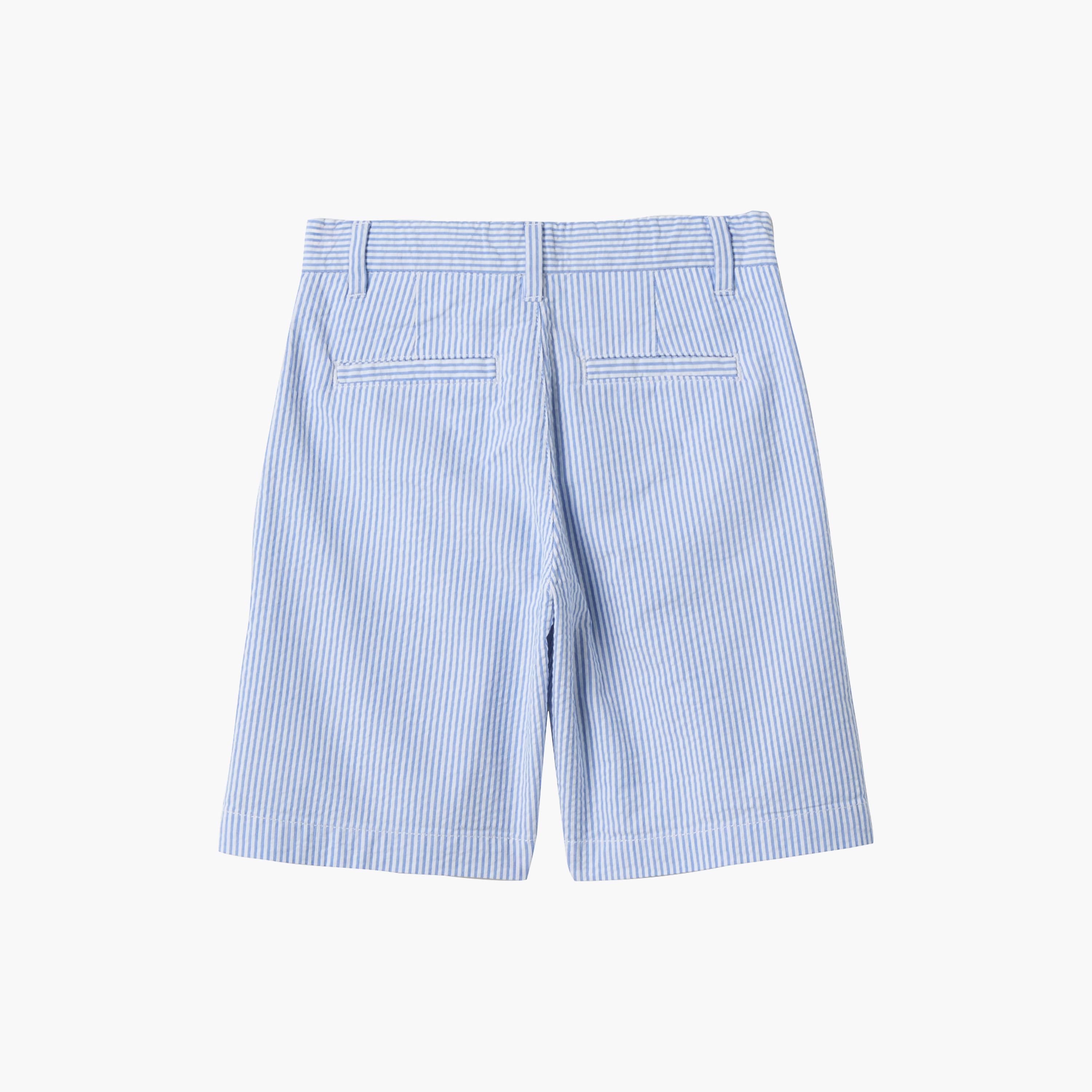 OVS Cotton Striped Buttoned Chinos Shorts-boys-clothing-bottoms-shorts-image-2