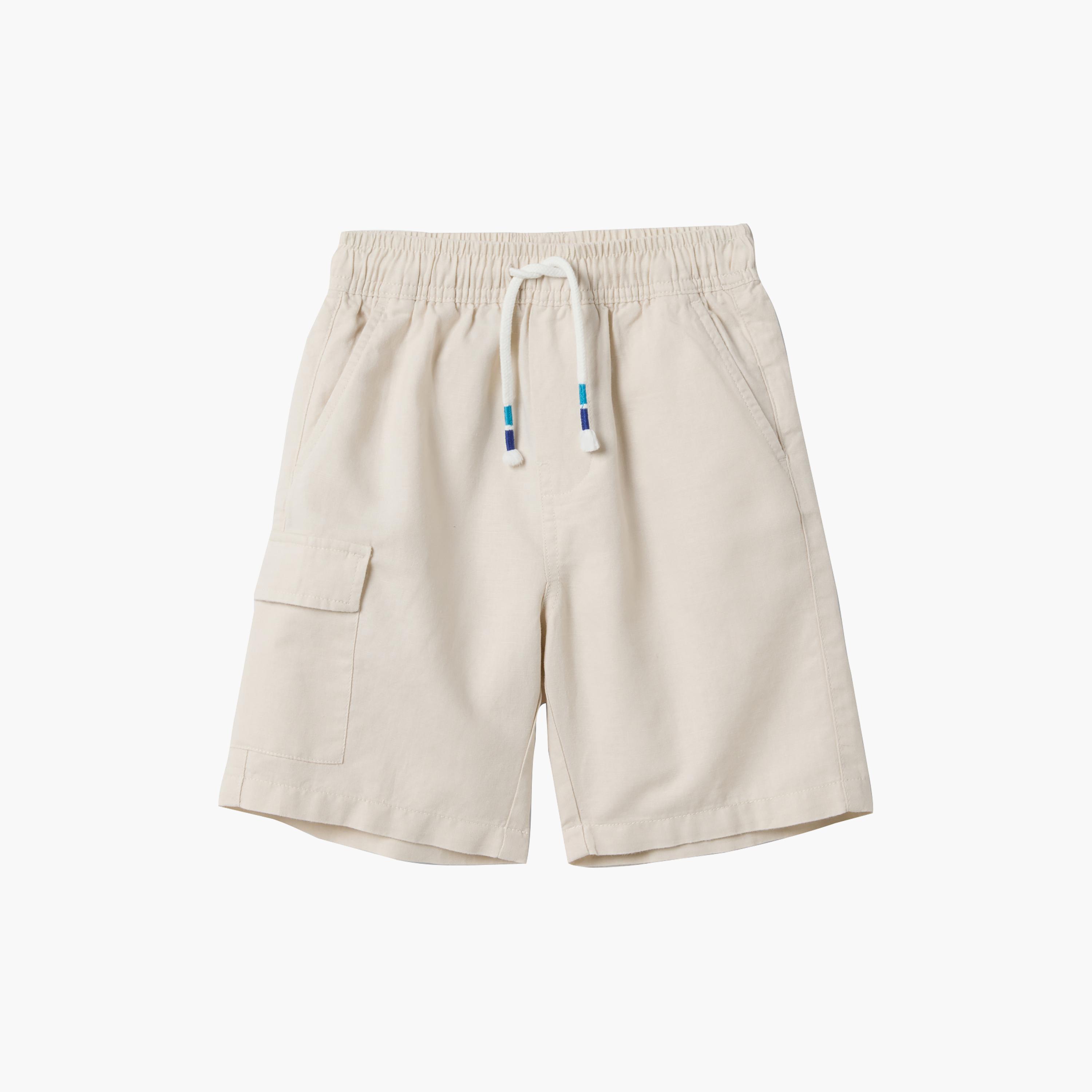 شورت برباط وخصر مطاطي من مزيج القطن من أو في إس-boys-clothing-bottoms-shorts-image-1