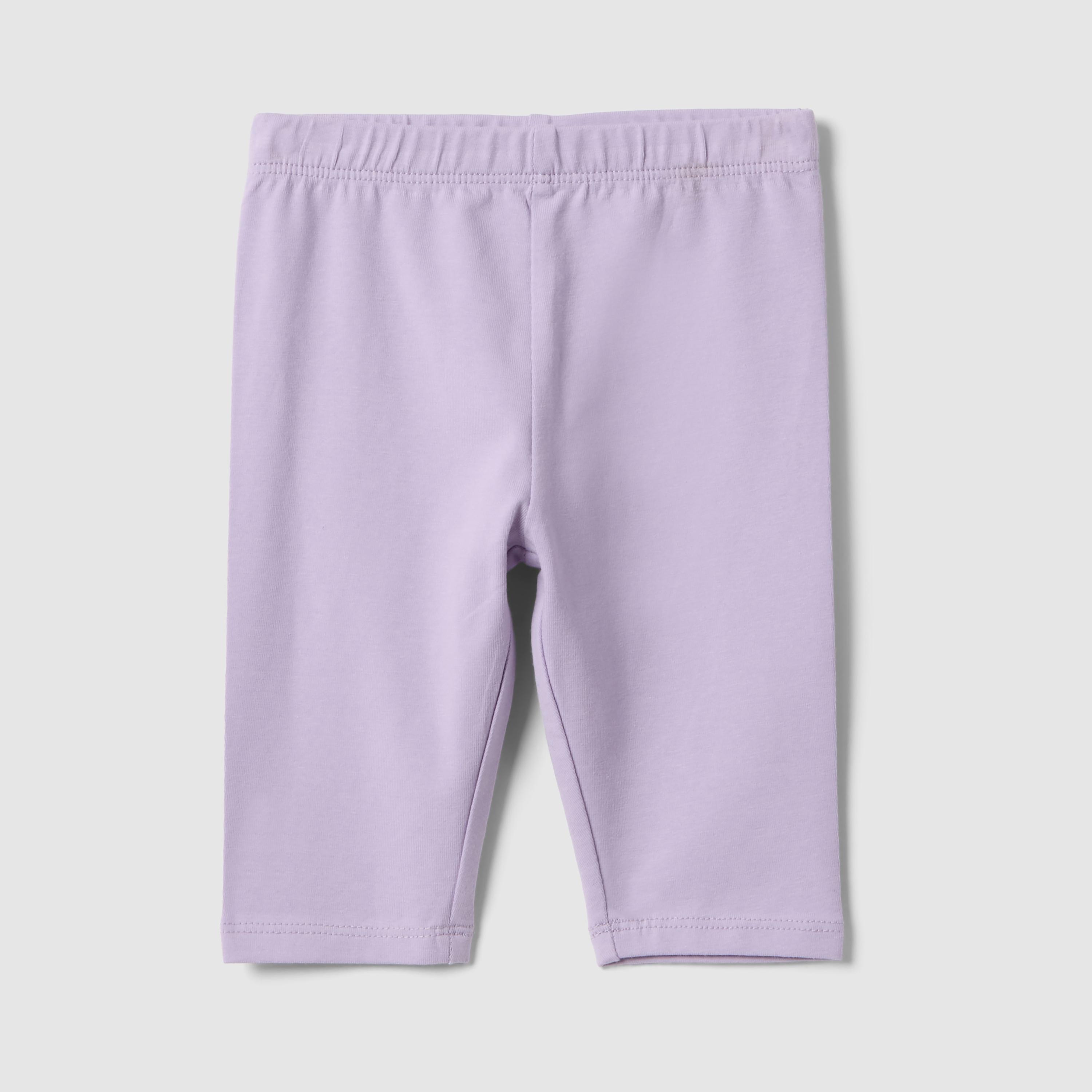 OVS Solid Elasticated Leggings-baby-girls-clothing-bottoms-leggings-image-1