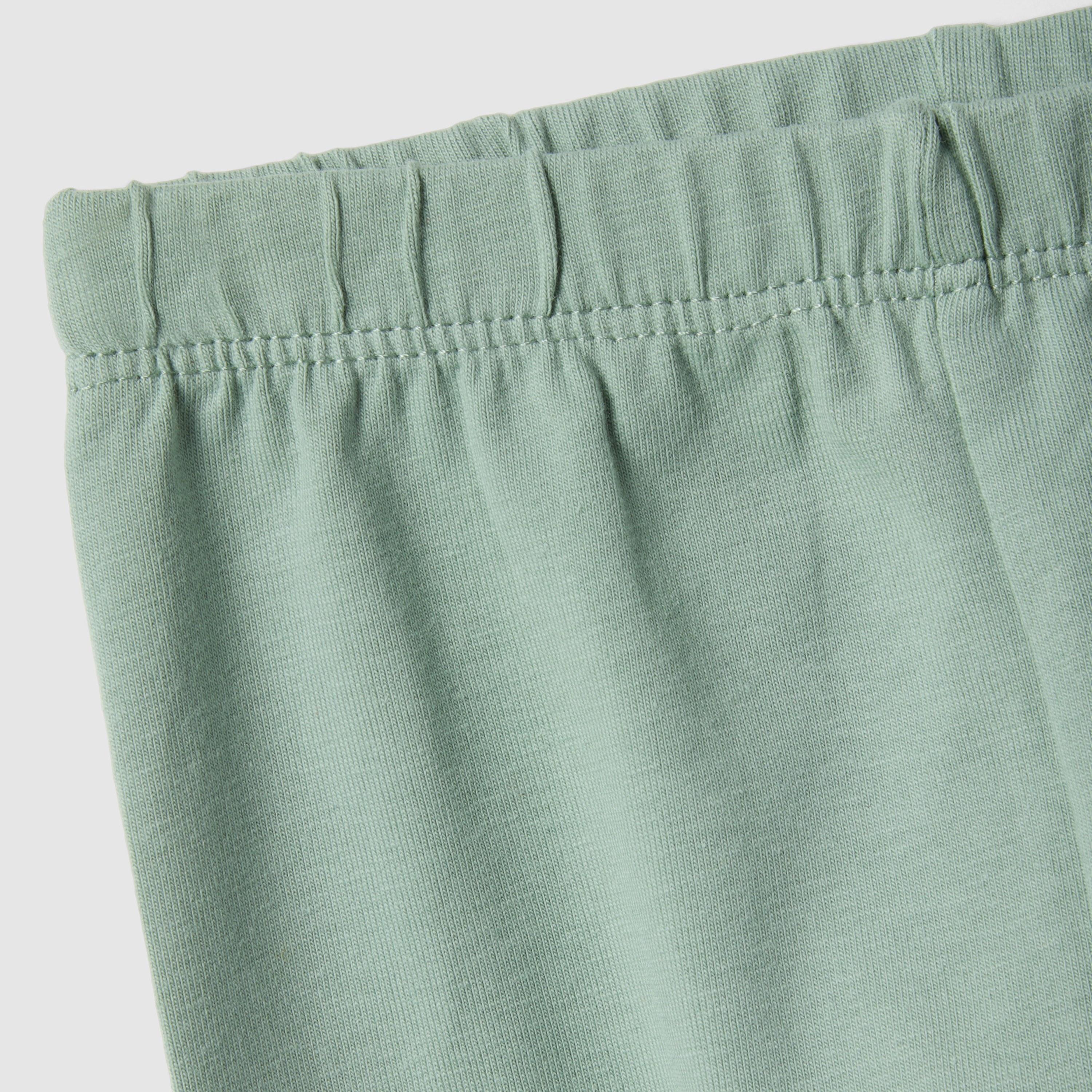 OVS Solid Elasticated Leggings-baby-girls-clothing-bottoms-leggings-image-3