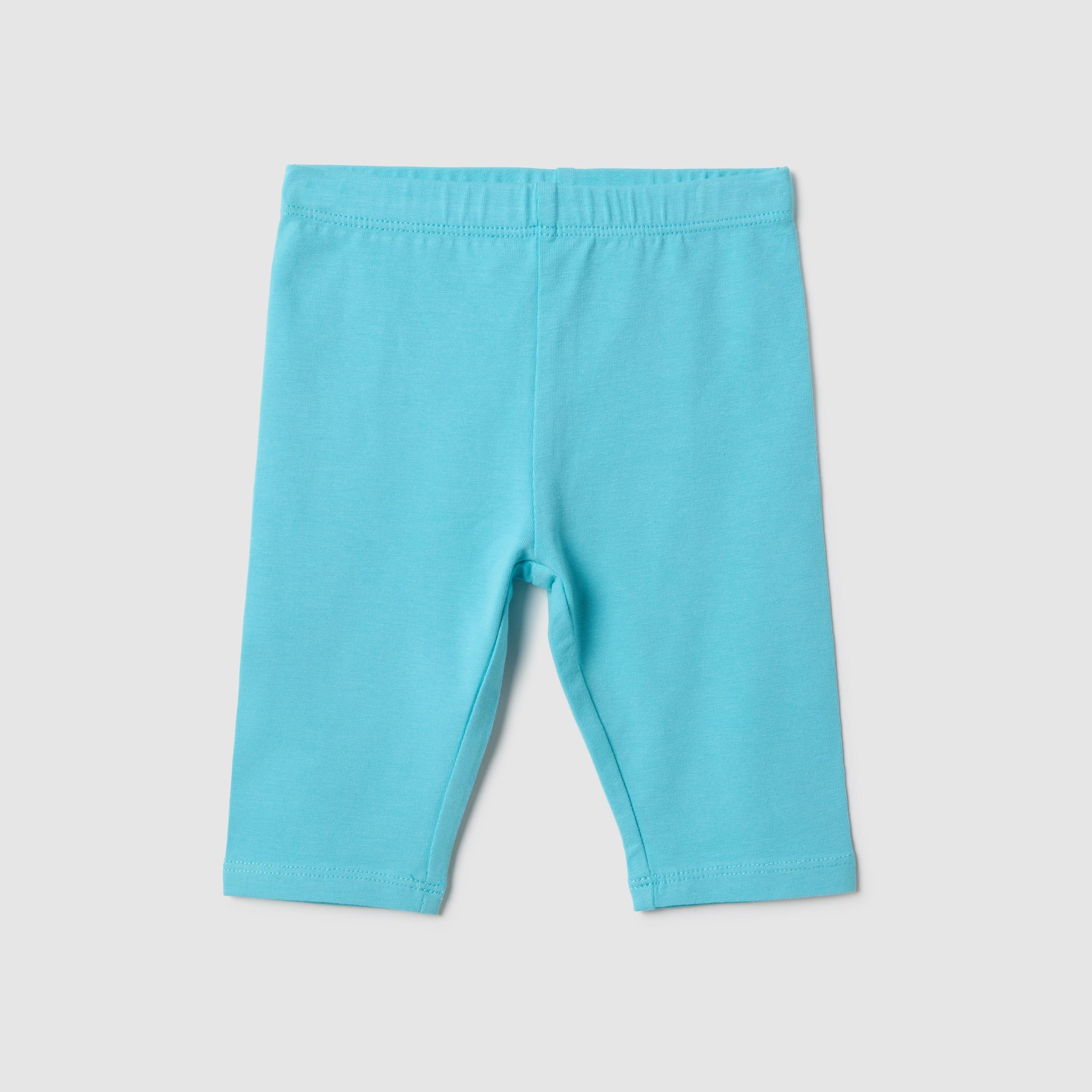 OVS Solid Elasticated Leggings-baby-girls-clothing-bottoms-leggings-image-1