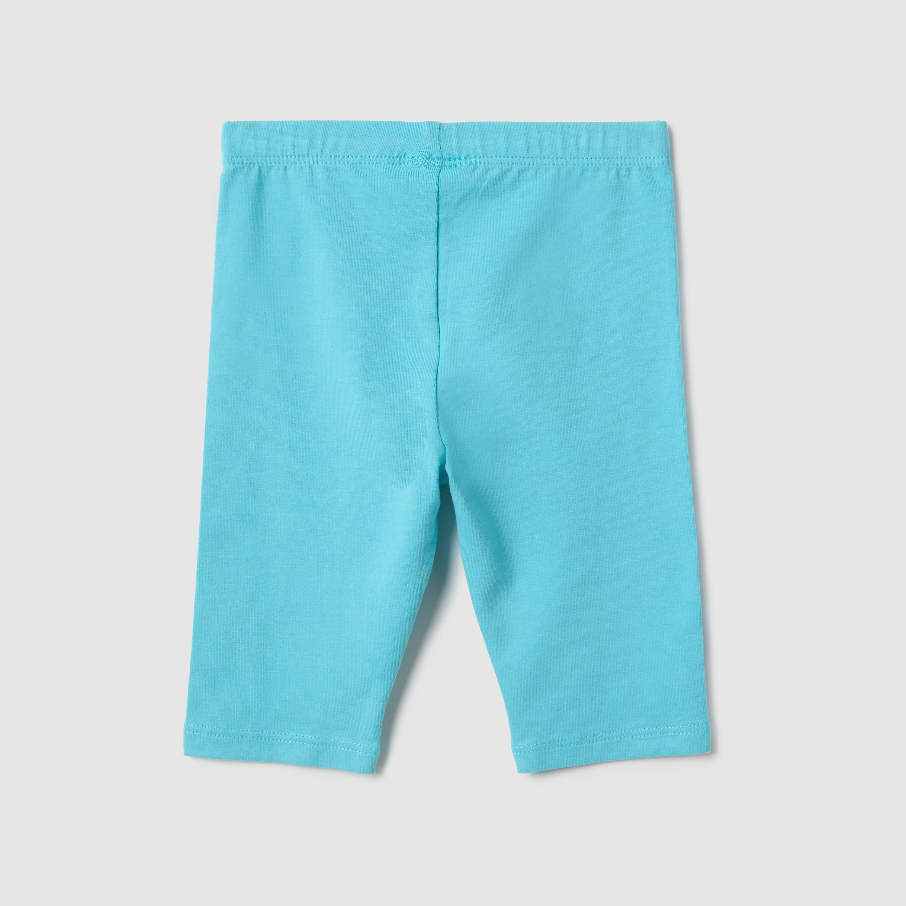 OVS Solid Elasticated Leggings-baby-girls-clothing-bottoms-leggings-image-2