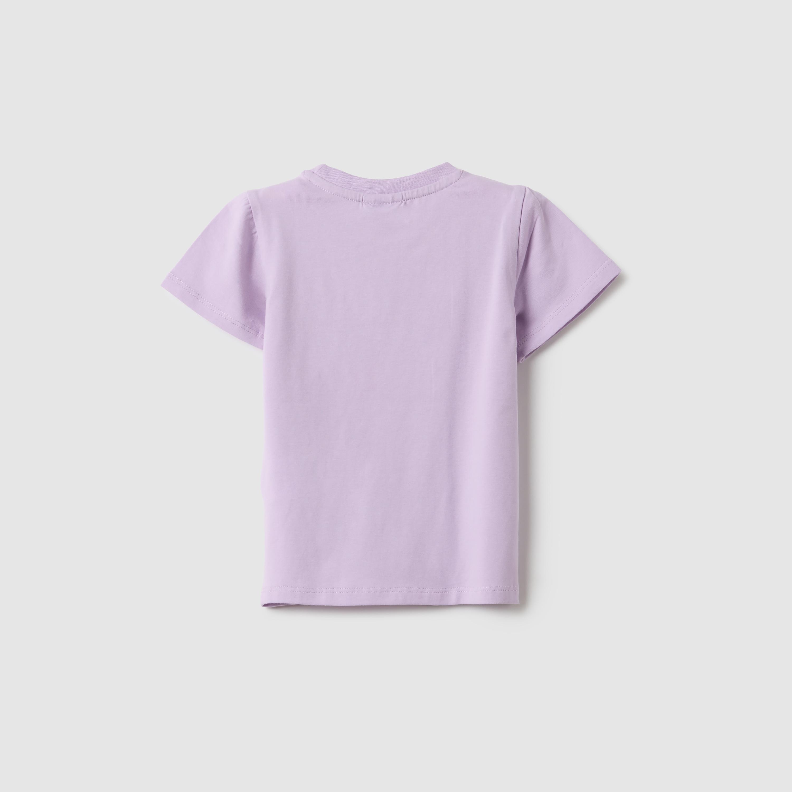 OVS Short Sleeves Heart Embroidered T-Shirt-girls-clothing-tshirts-image-2
