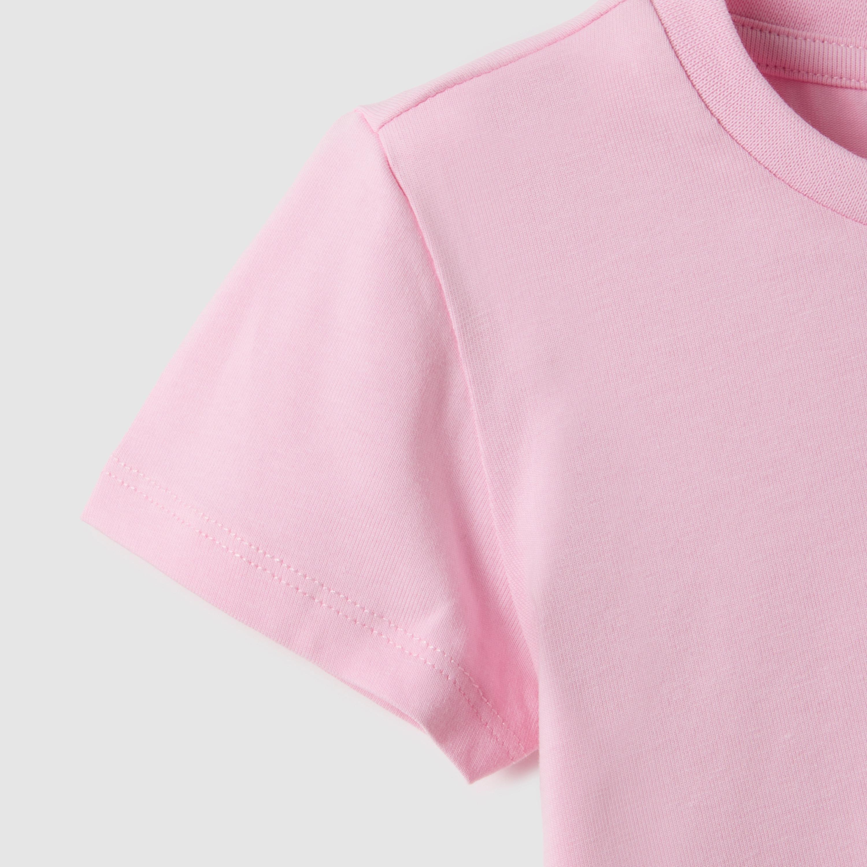 تيشيرت مطرز بقلب وأكمام قصيرة من أو في إس-girls-clothing-tshirts-image-4