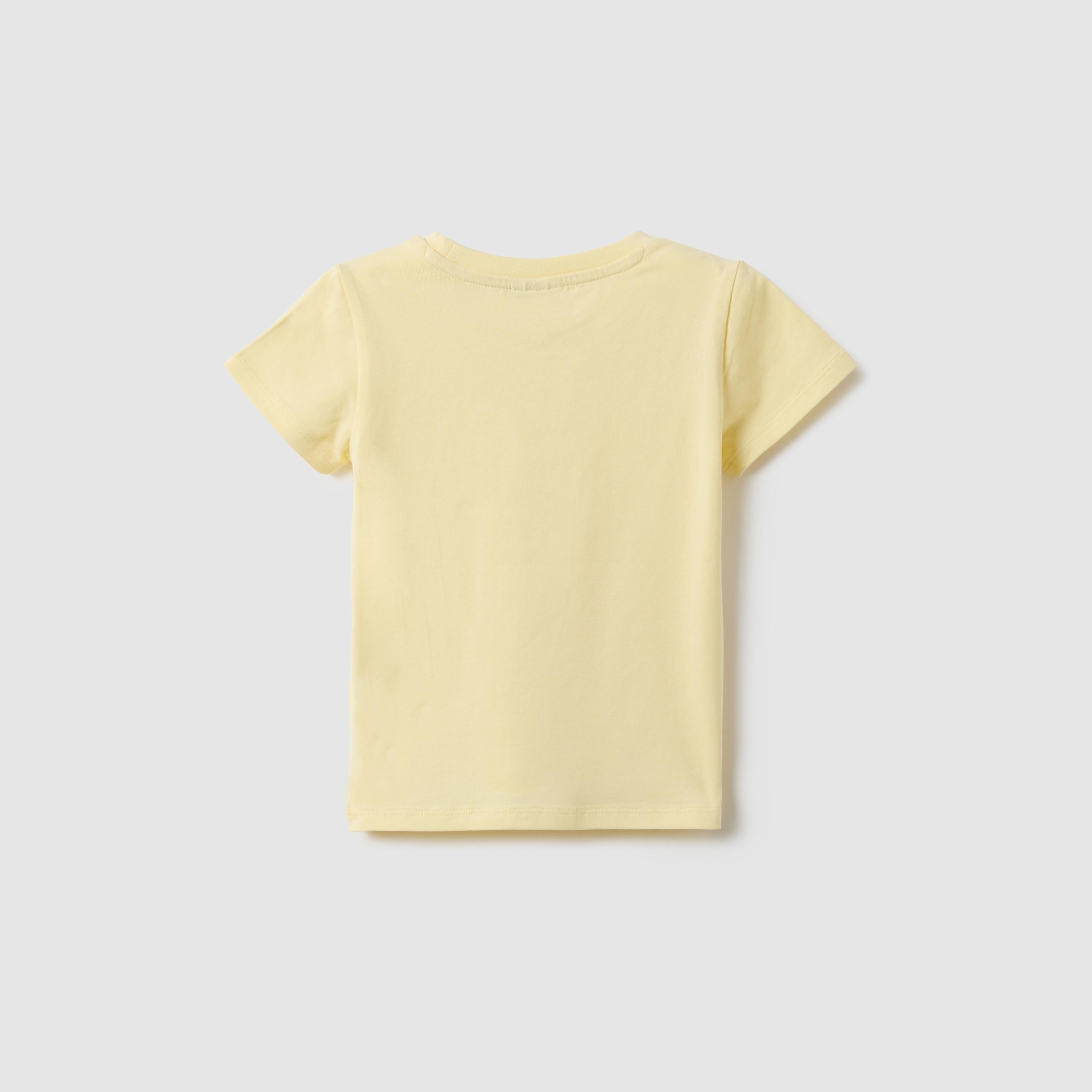 OVS Short Sleeves Heart Embroidered T-Shirt-girls-clothing-tshirts-image-2