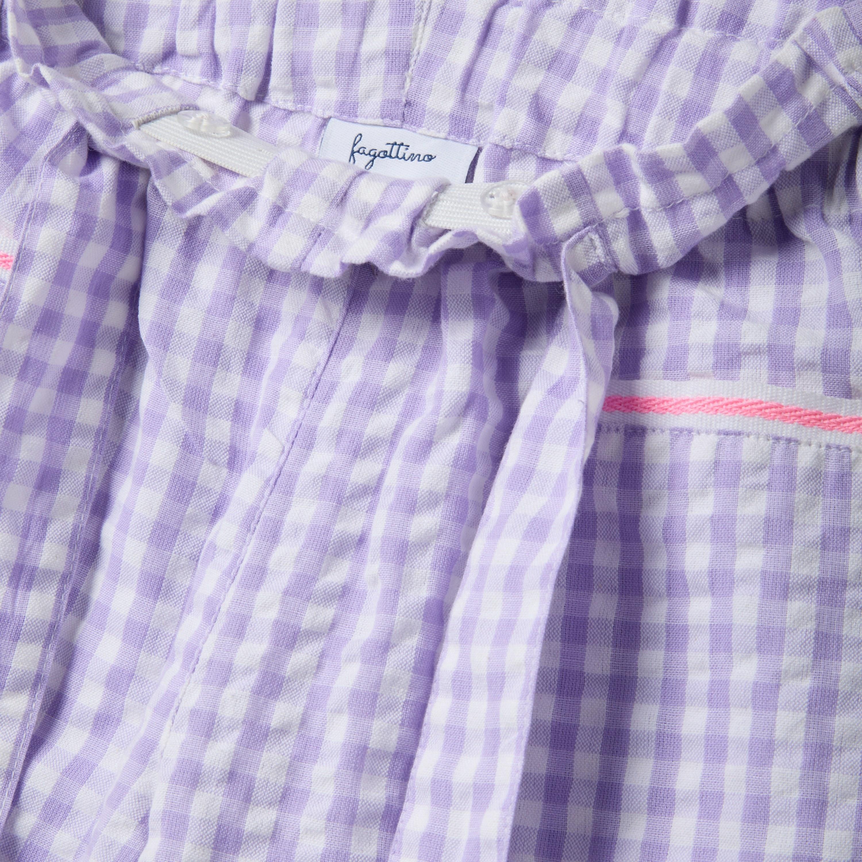OVS Wide Leg Checked Pants with Adjustable Waistband-baby-girls-clothing-bottoms-joggersandtrackpants-image-3