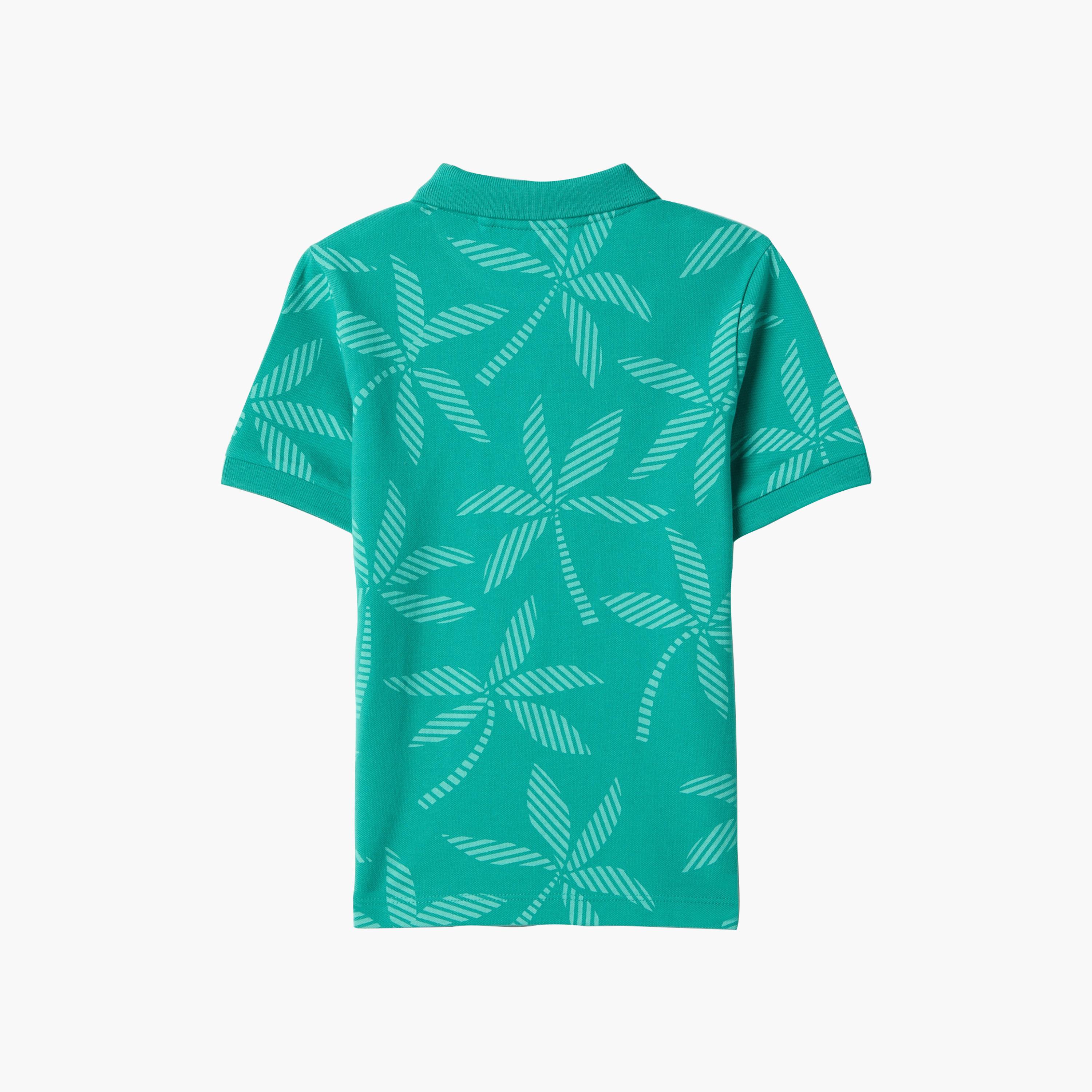 تيشرت بولو بأكمام قصيرة وطبعة زهور من أوه في إس-boys-clothing-tshirtsandpolos-image-2