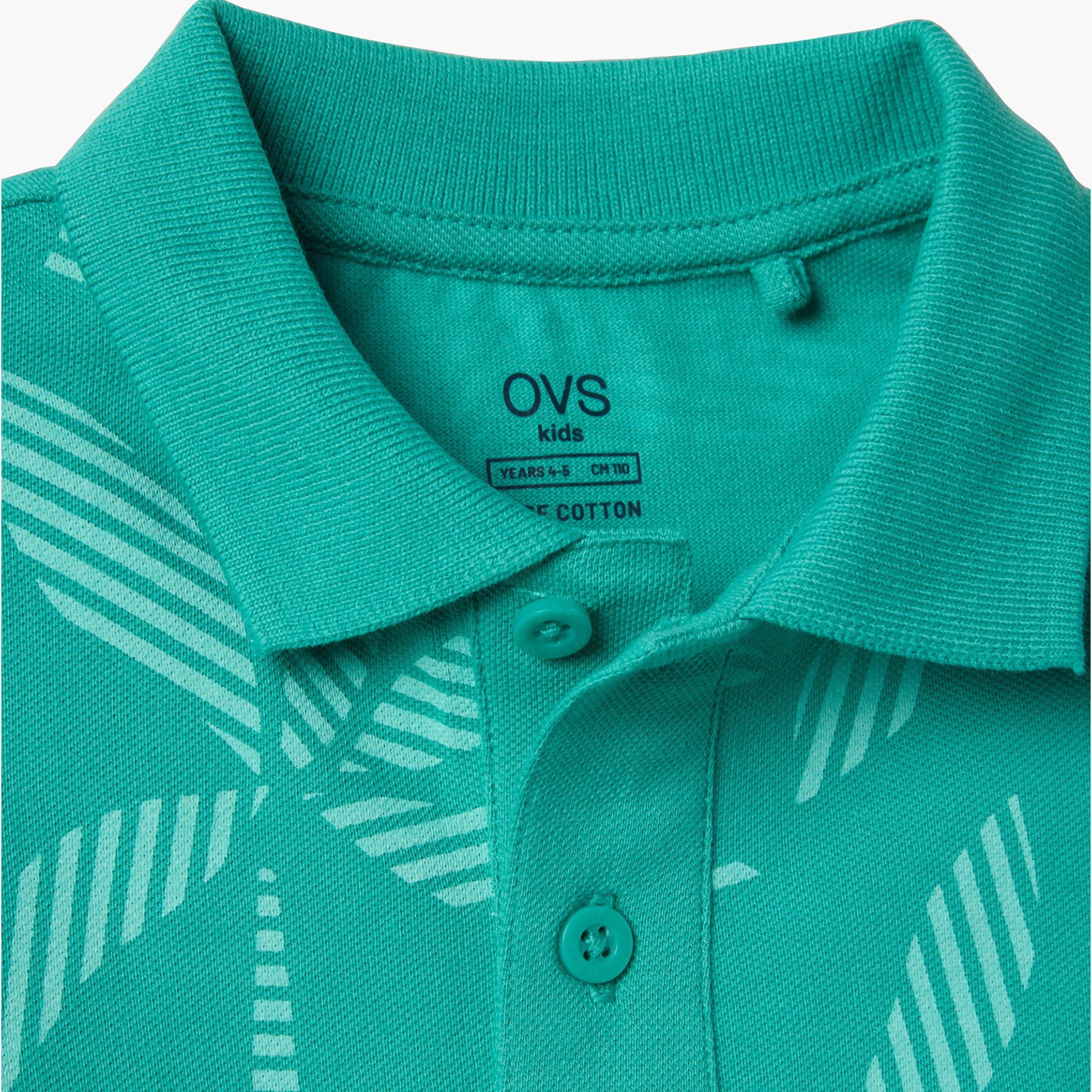 تيشرت بولو بأكمام قصيرة وطبعة زهور من أوه في إس-boys-clothing-tshirtsandpolos-image-3
